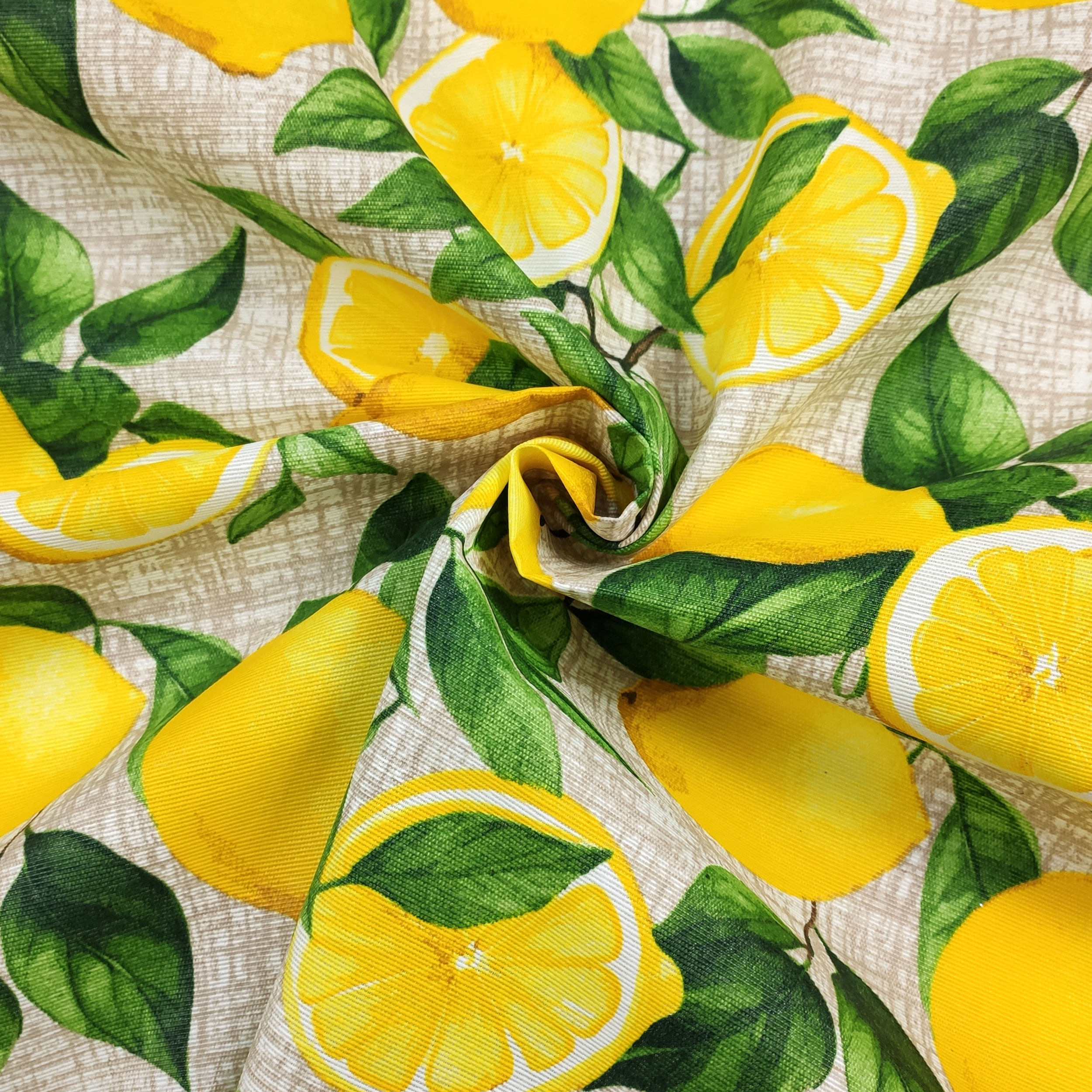 Fabric for Resin Tablecloth Lemons