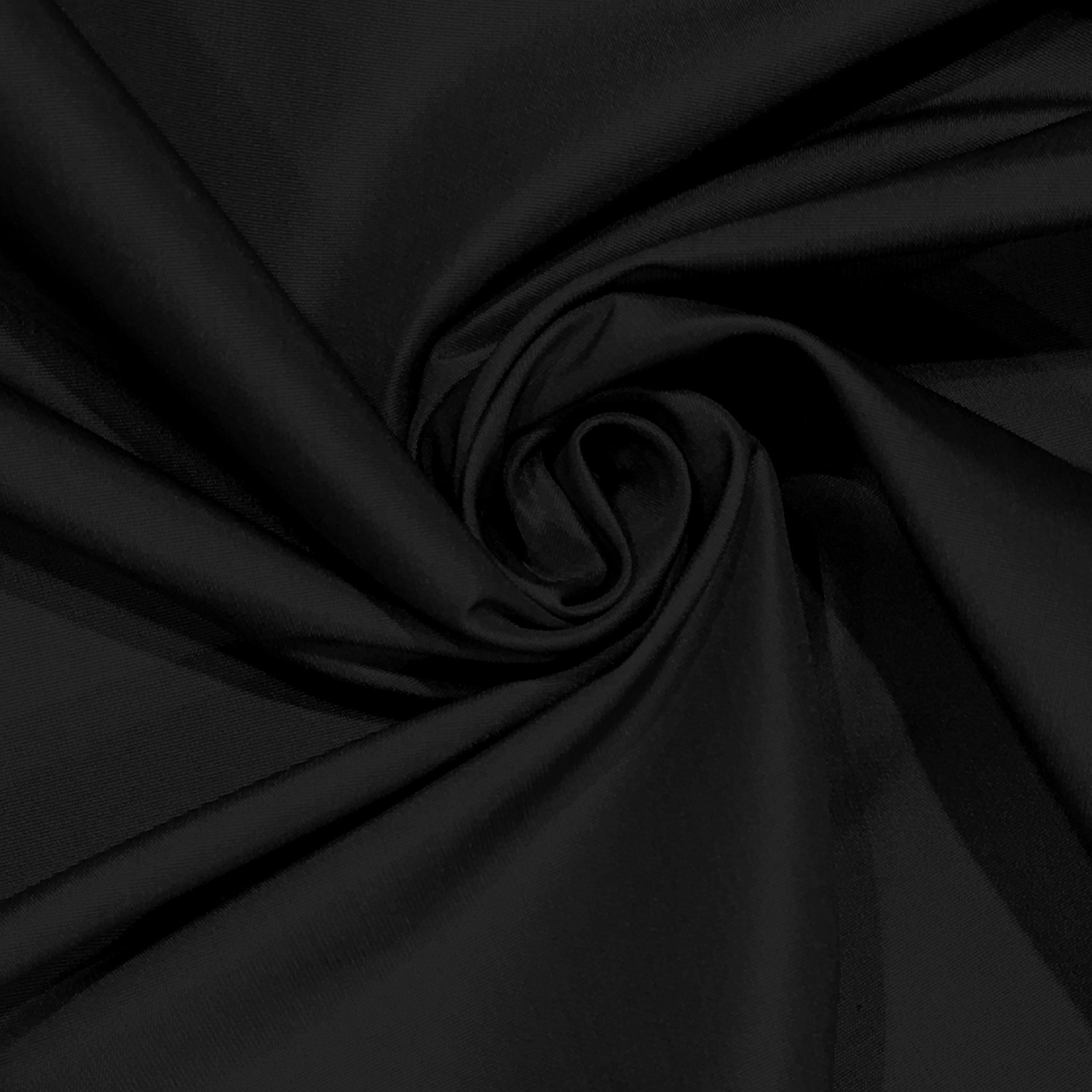 Découpe Taffetas Lisse Noir 100x150 cm Image