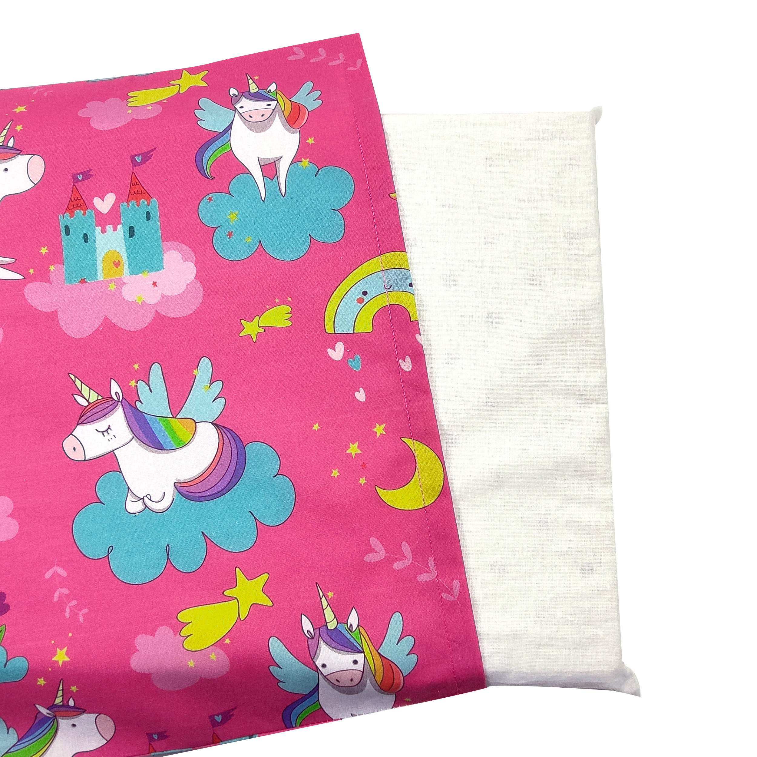 Taie d'oreiller Licornes et châteaux - Panini Fabrics Image