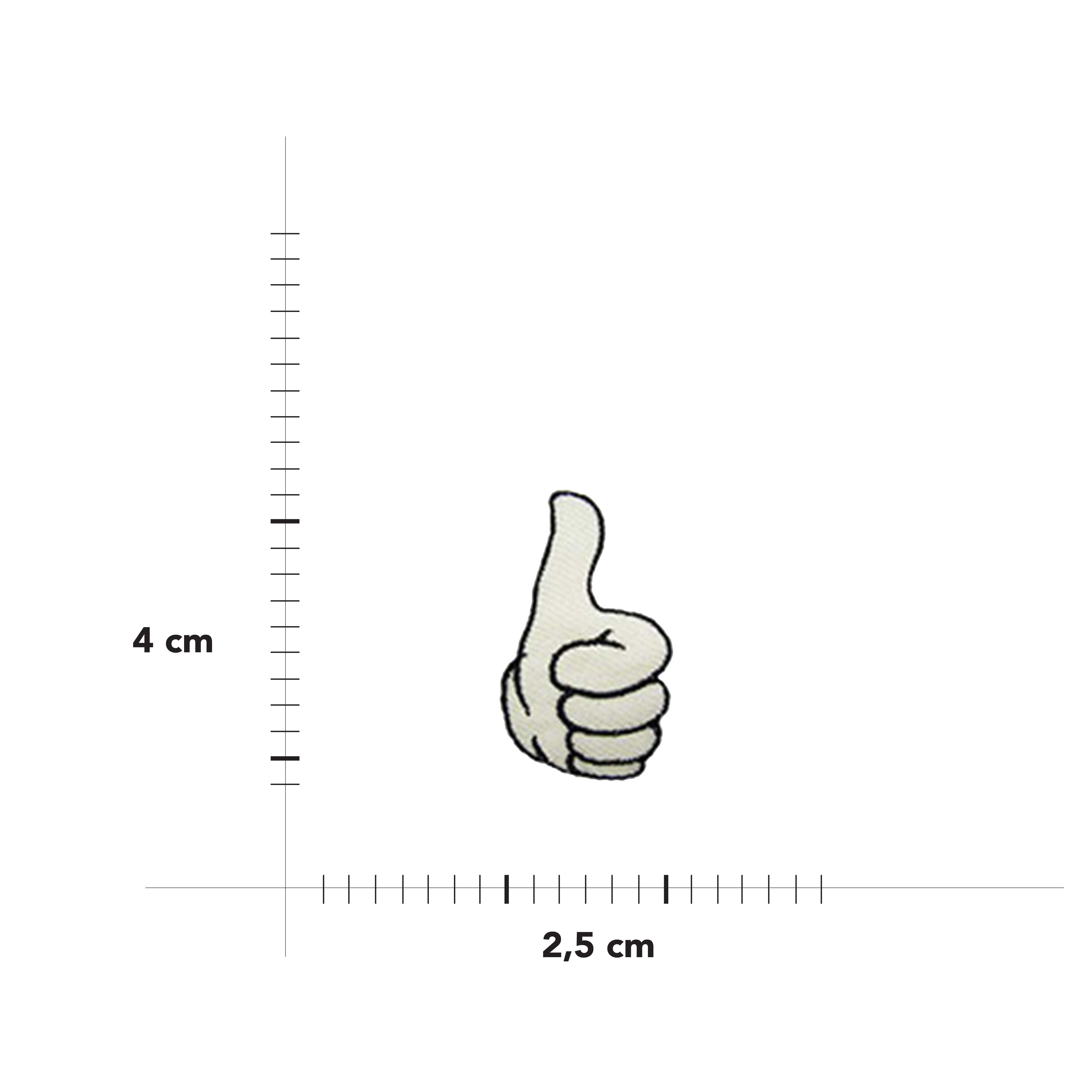 Hand Thermo-Adhesive "OK" Application Image