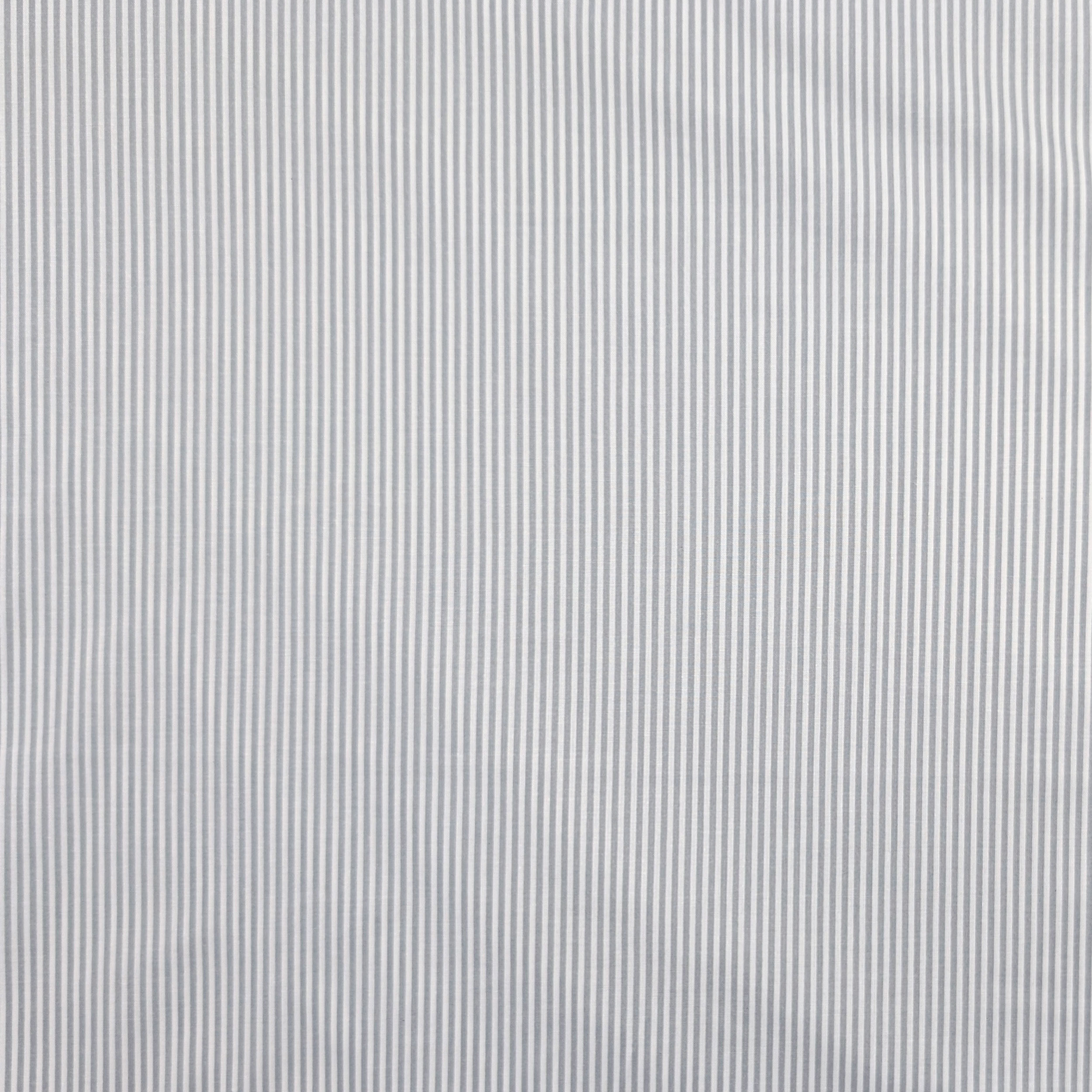Cotton Sheet Thin Grey Stripes Image