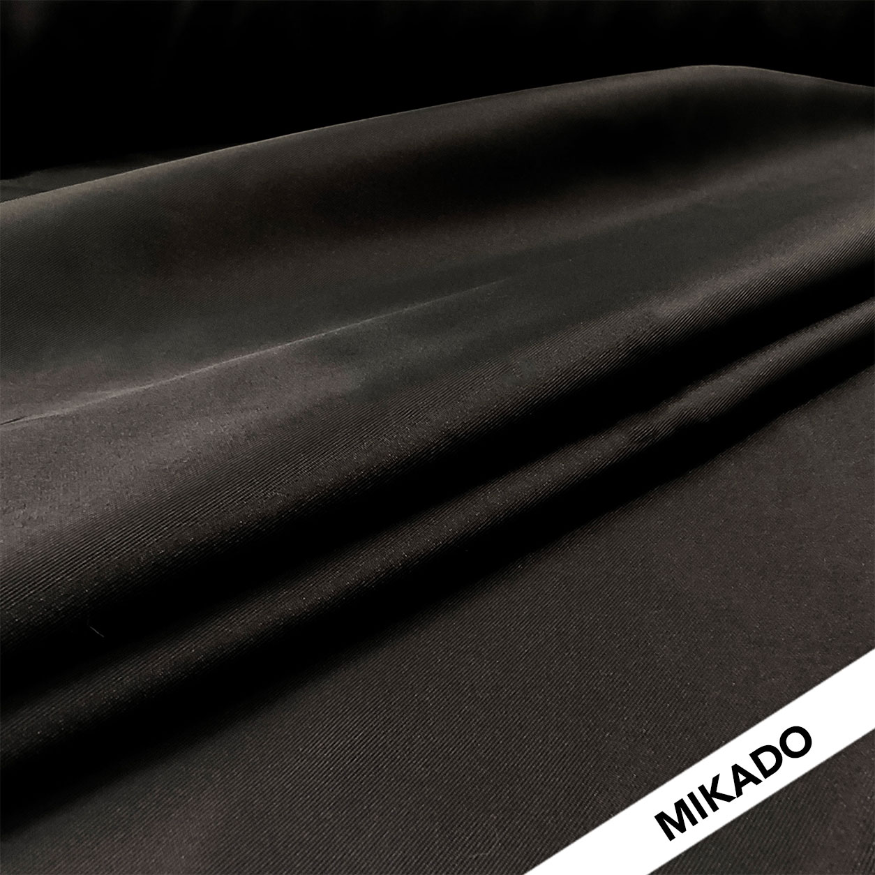 Bridal Black Mikado Image