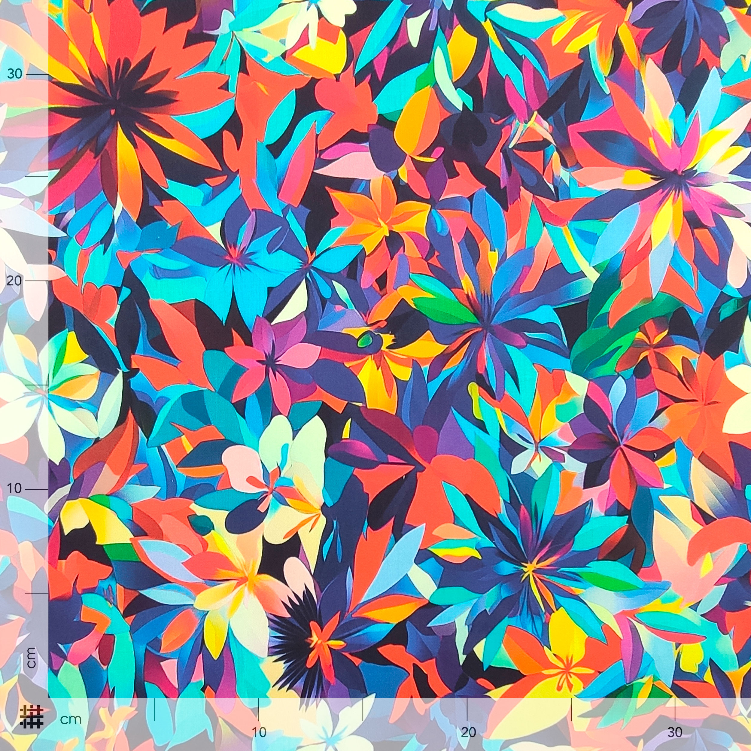 Cotton Satin Flowers Fashion