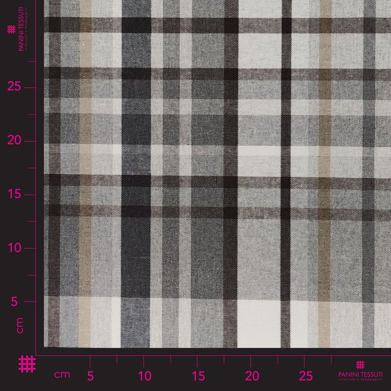 Nappe en résine découpée Pic Nic Stripes Grey 130x140 cm Image