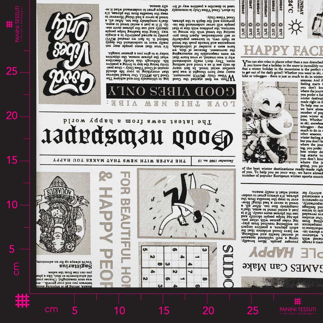 Papier journal découpé Panama Fantasy 50x140 cm Image