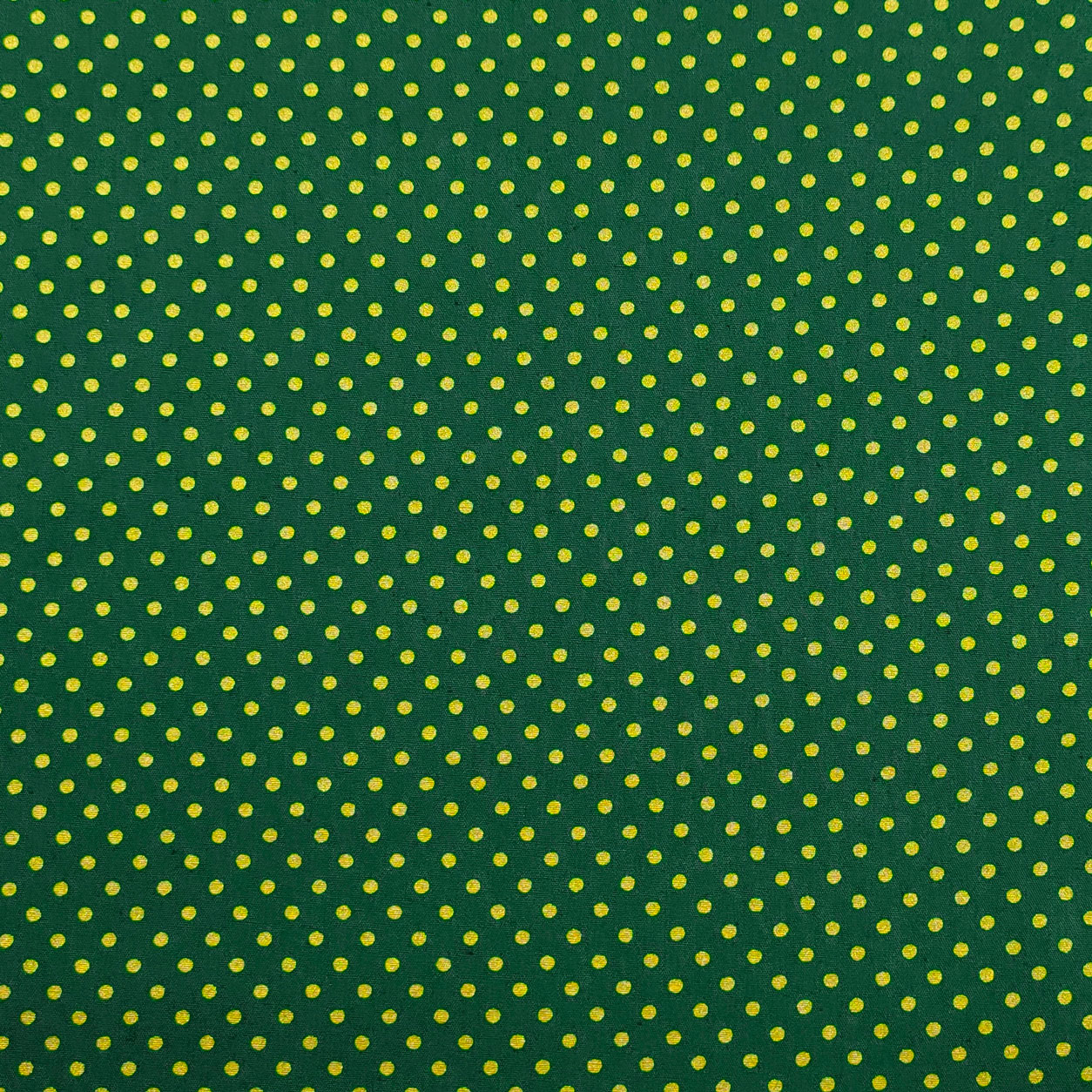 Tissu de coton Lurex Polka Dot Fond vert Image