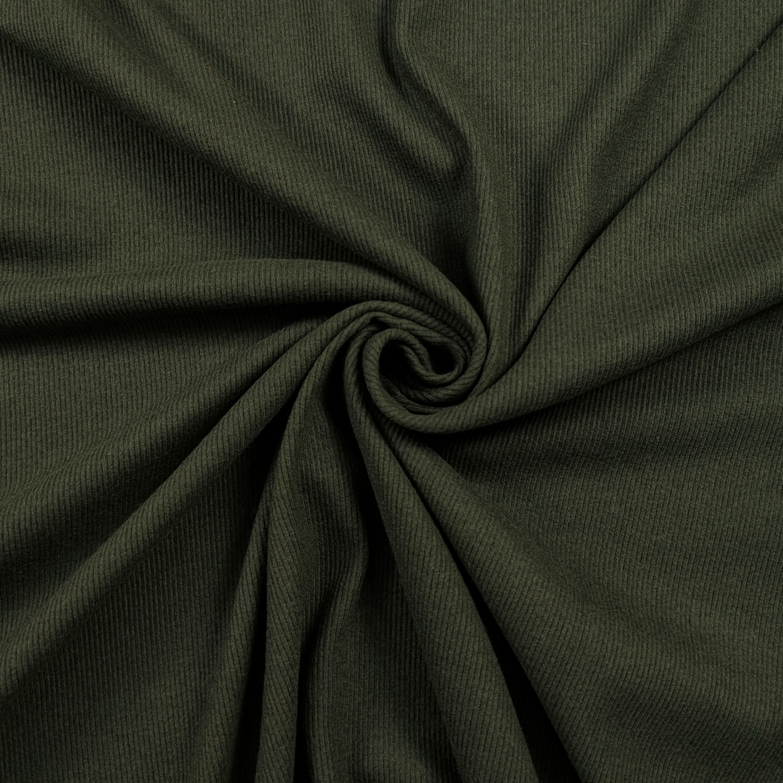Cannetted Jersey Military Green Warm Cotton Image