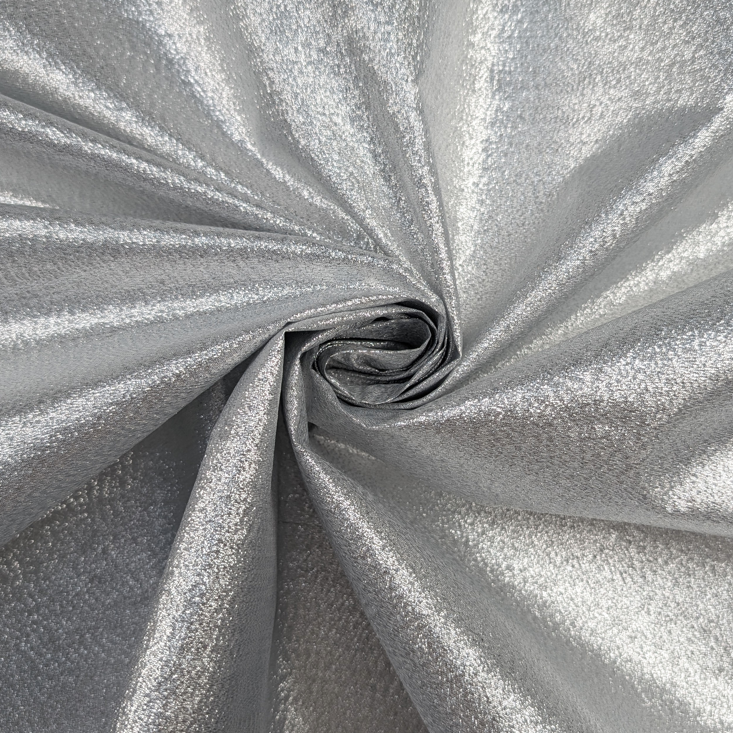 Lux Silver Gold Plain-Coloured Fabric Image