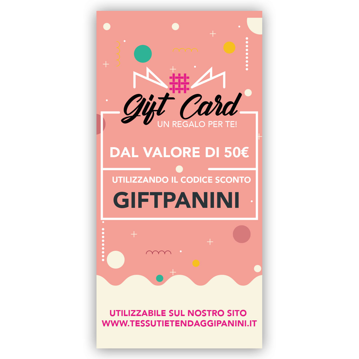 Carte cadeau 50€ Panini Fabrics