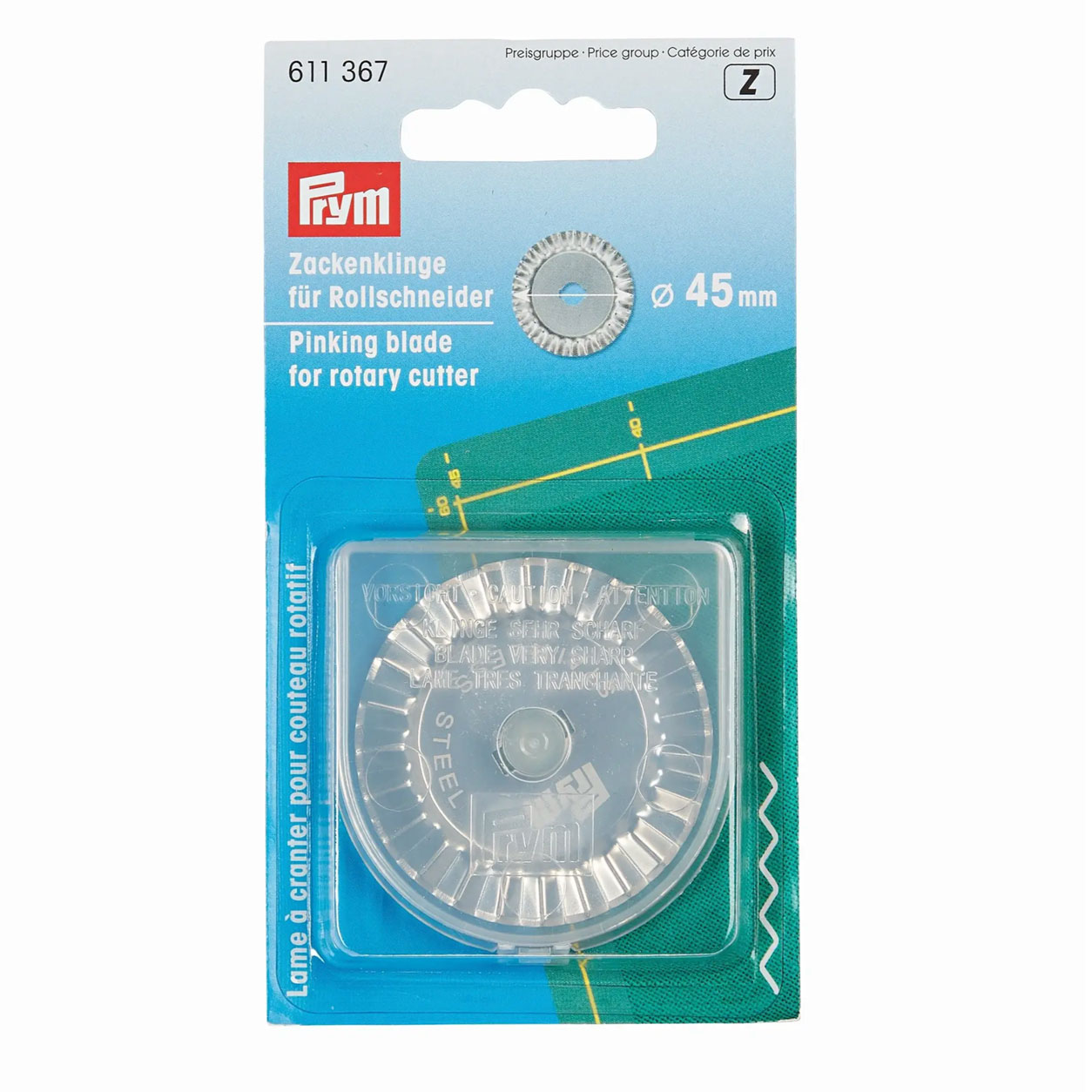 Cuchilla dentada Prym de repuesto 45 mm