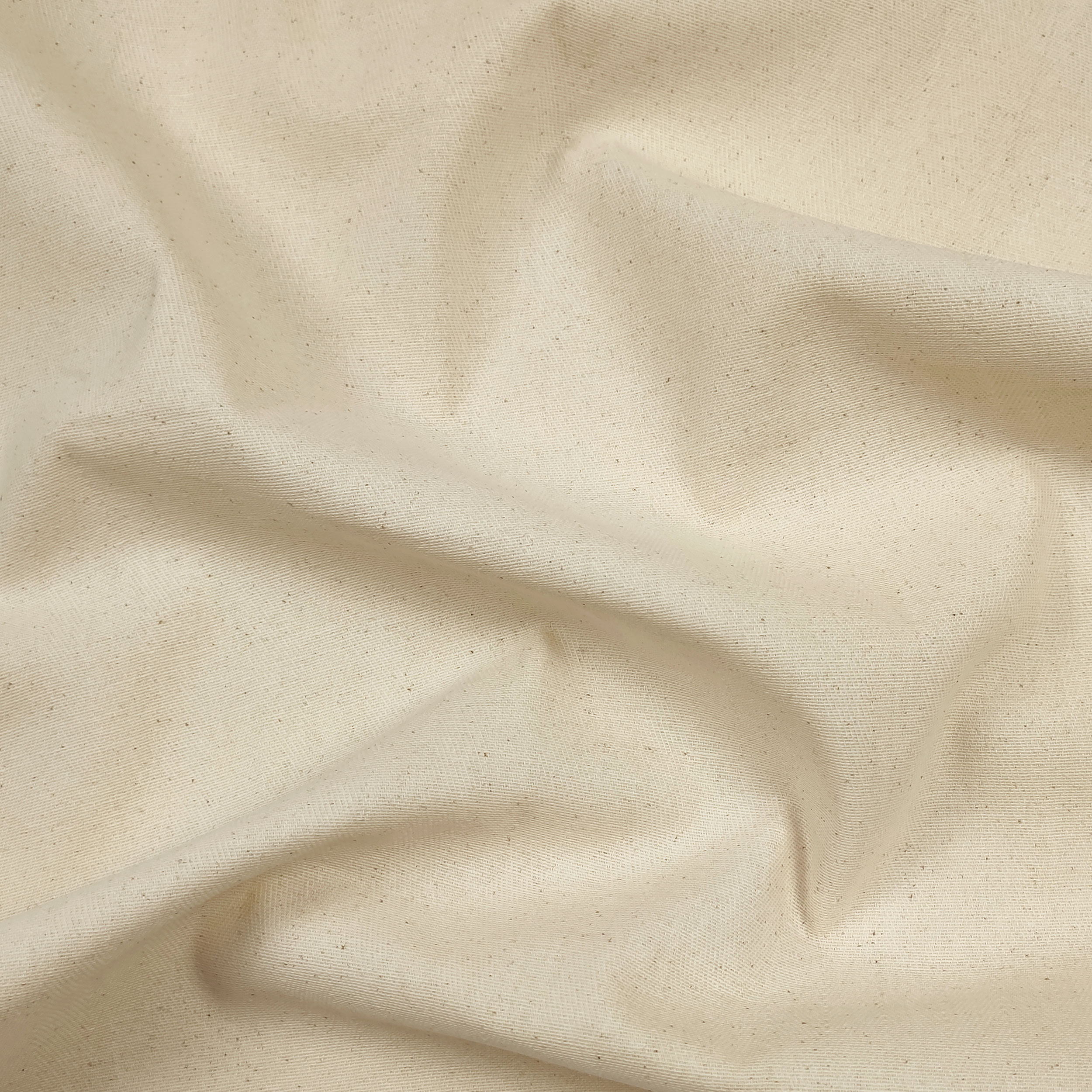 Beige Herringbone Tea Towel Fabric