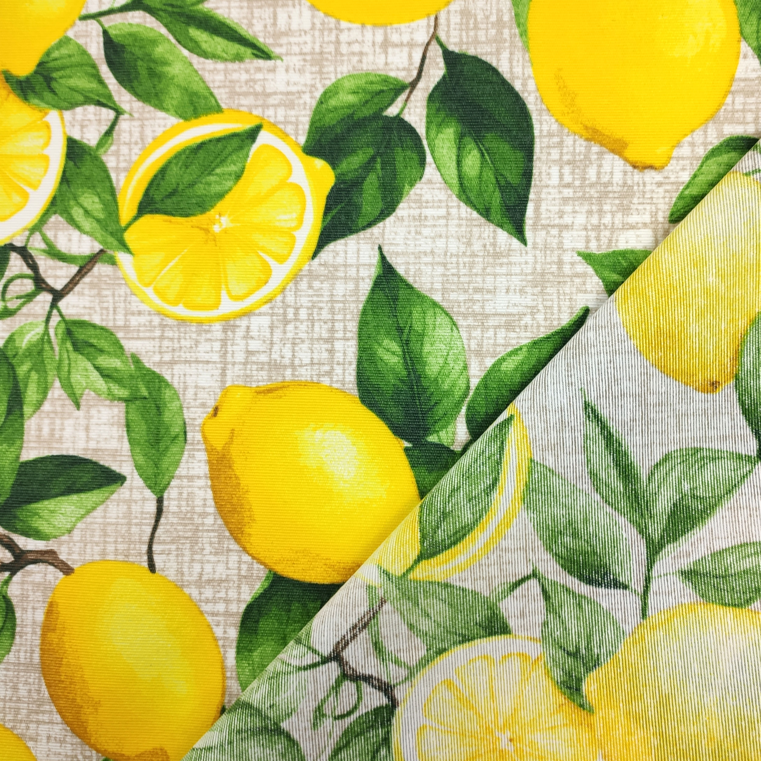 Fabric for Resin Tablecloth Lemons