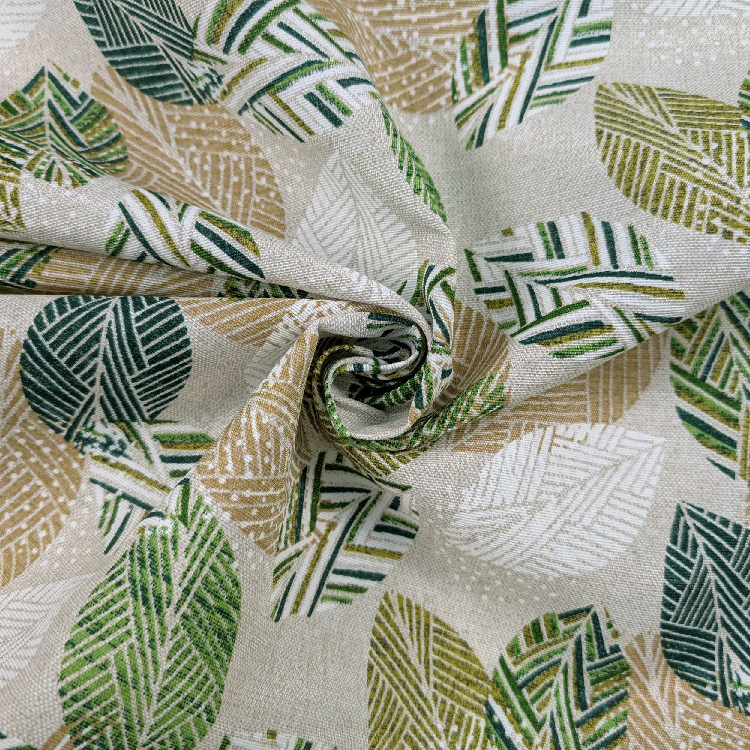 Panama Fantasy Leaves Artistic Tones Green Image