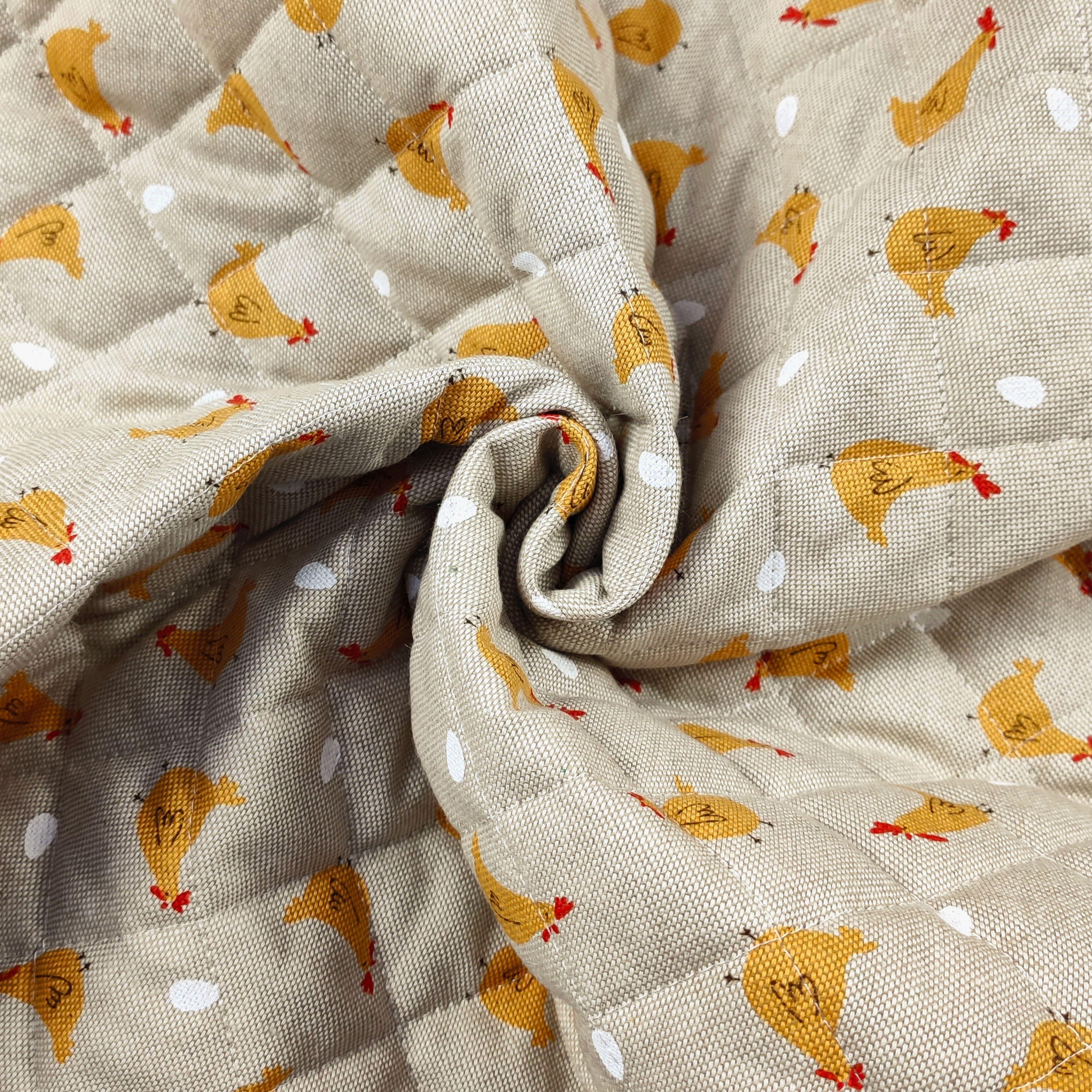 Quilted Fabric Hens