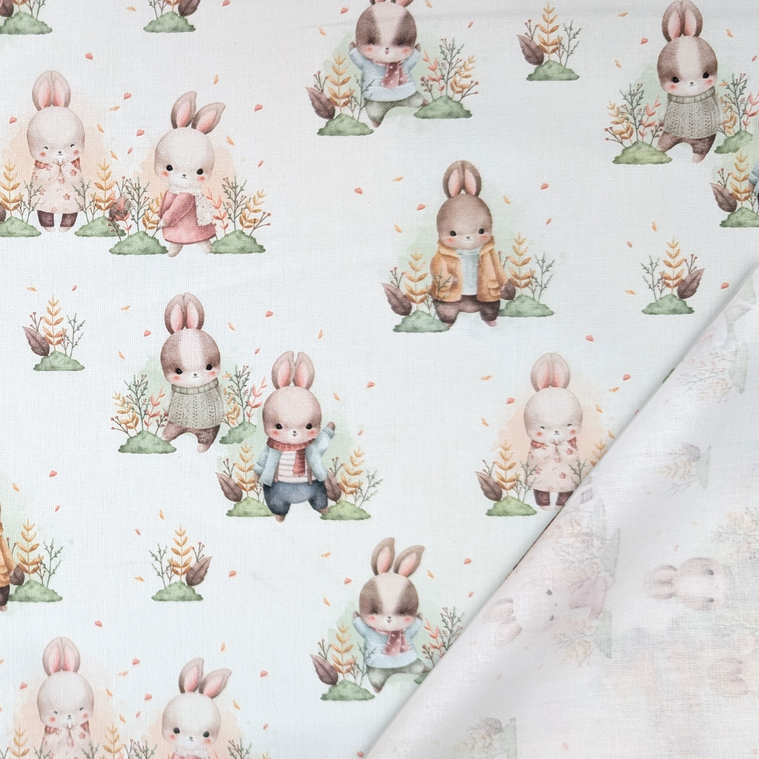 Cotton Fantasy Bunnies in the Woods Image