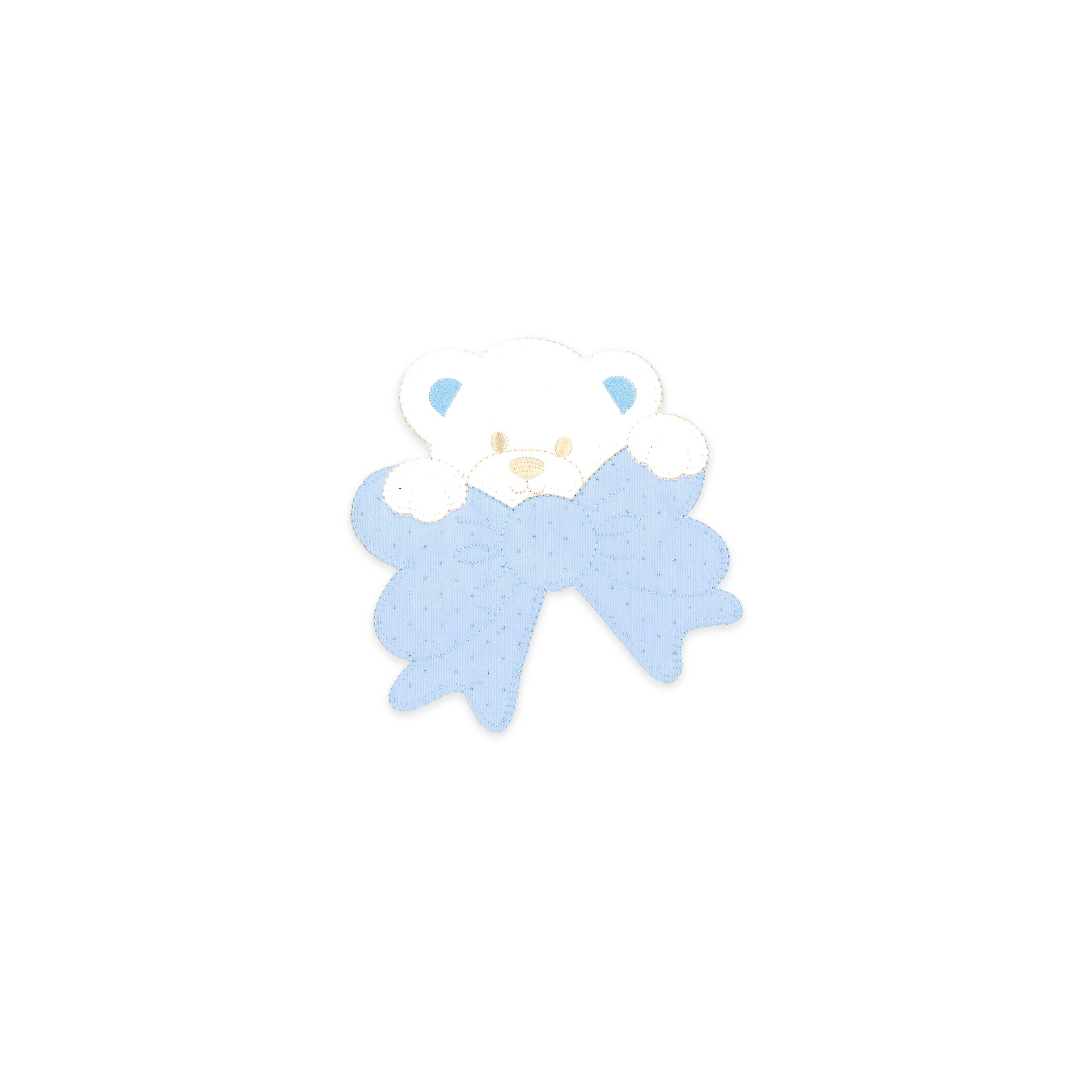 Little Bear Application with Rhinestone Bow Image