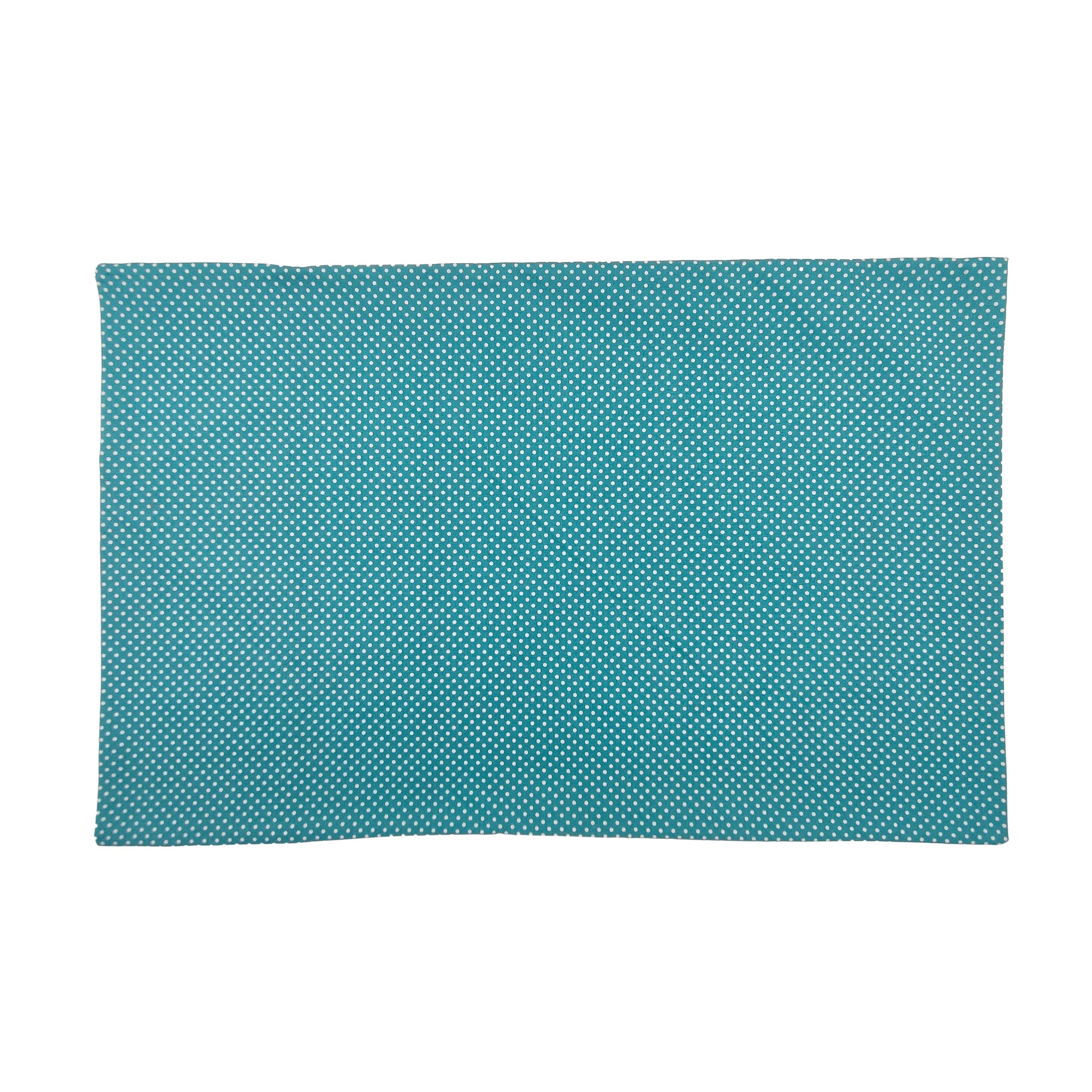 Taie d'oreiller turquoise à pois
