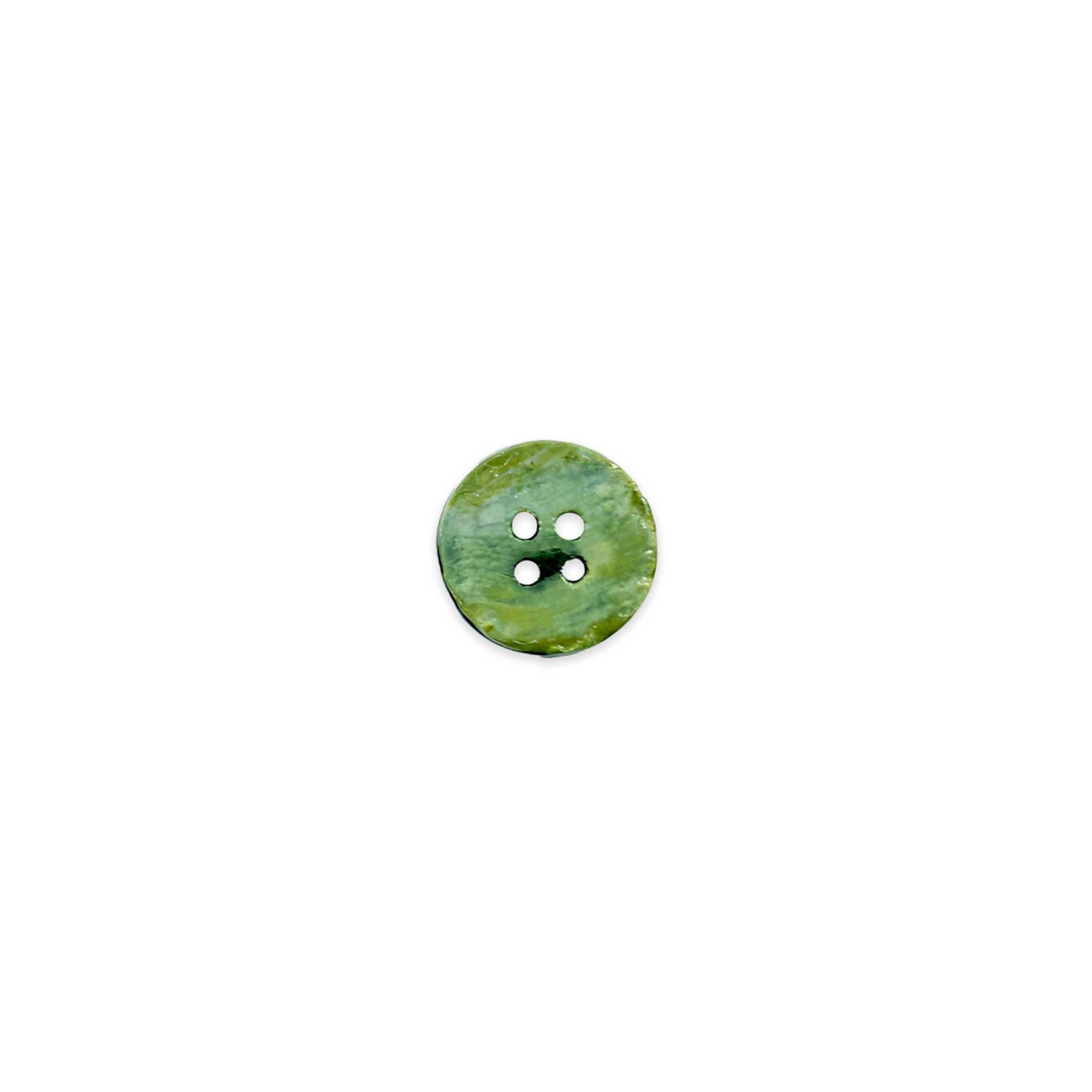 Mother-of-pearl button 4 holes Green Lin 24 Image