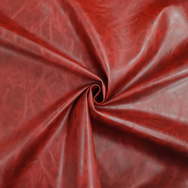 Bordeaux 50x140 cm Découpe en faux cuir avec effet vieilli Image