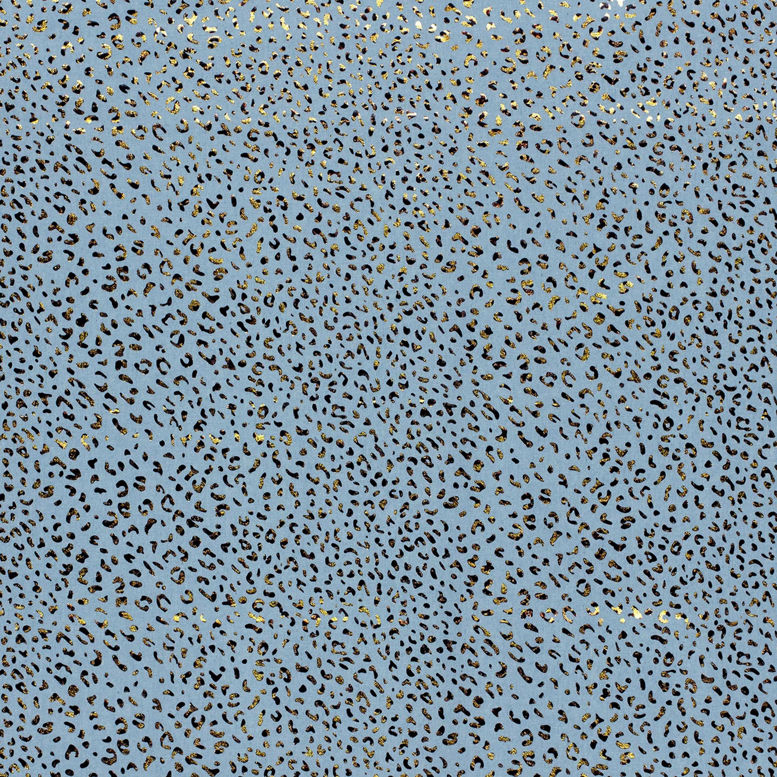 Gold Spotted Light Wash Cotton Jeans Image