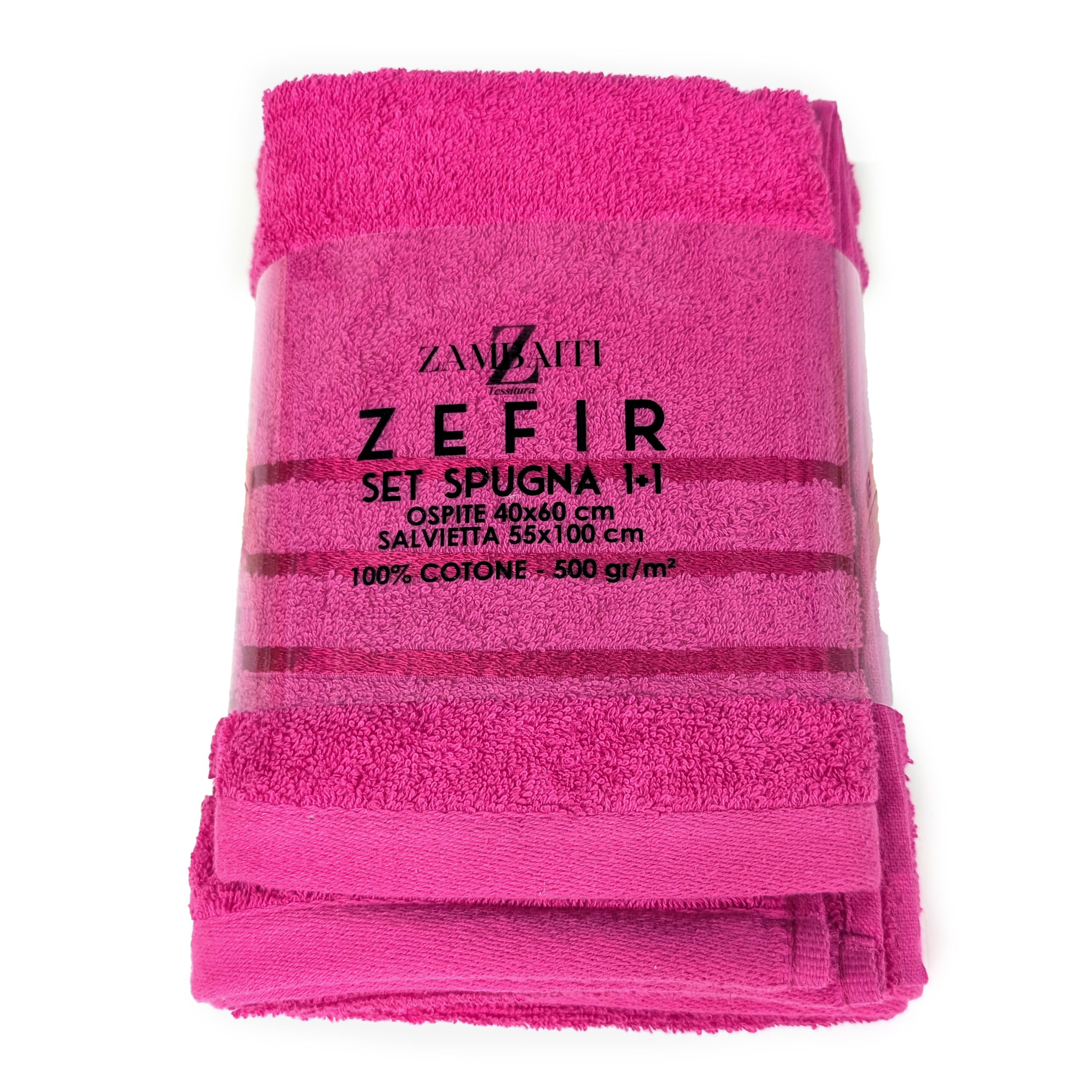 Fuchsia Bath, Face and Guest Towel Set Image