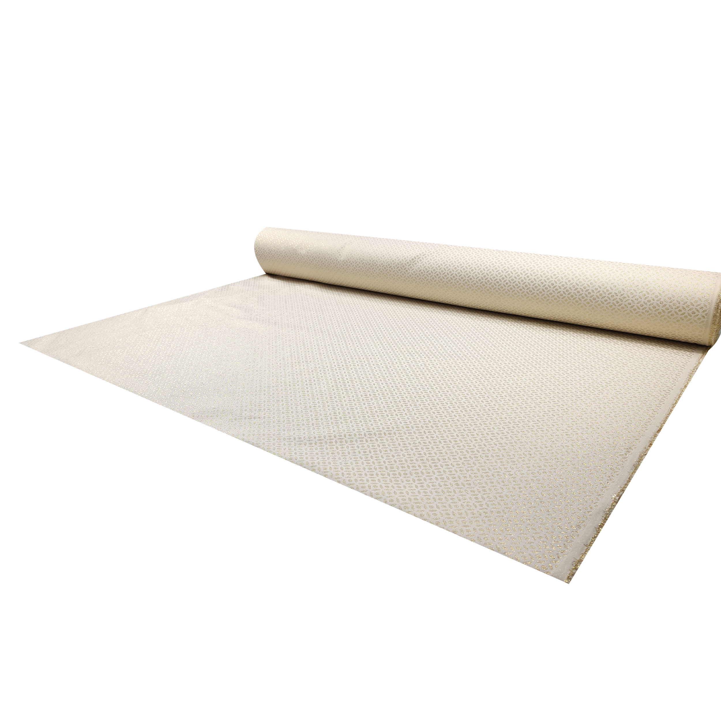 Tissu jacquard avec motif lurex doré