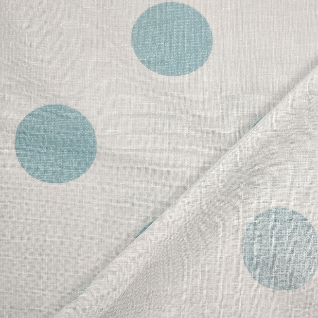 Tissu de coton bleu bulles Image