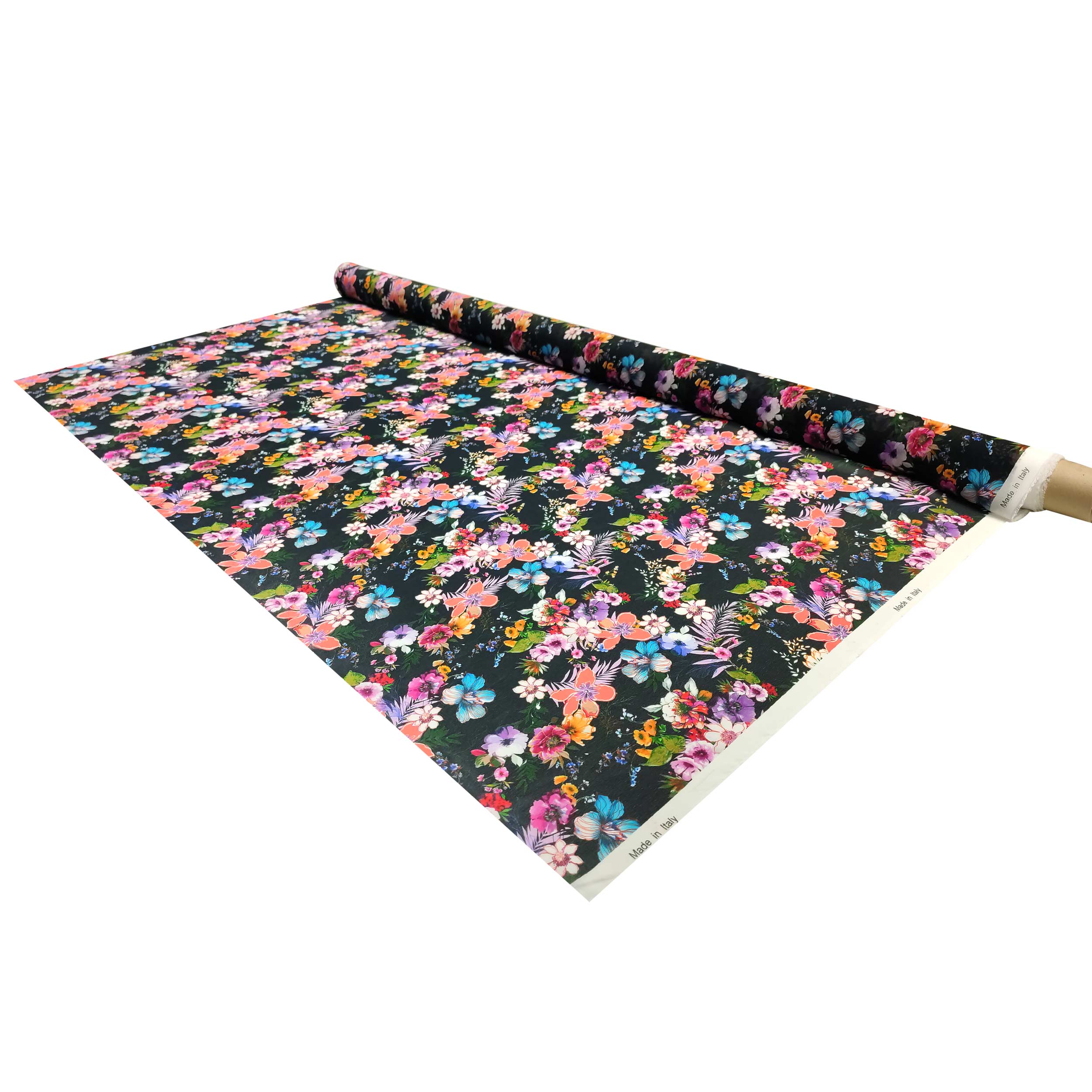 Chiffon Mixed Silk Colourful Floral Fantasy