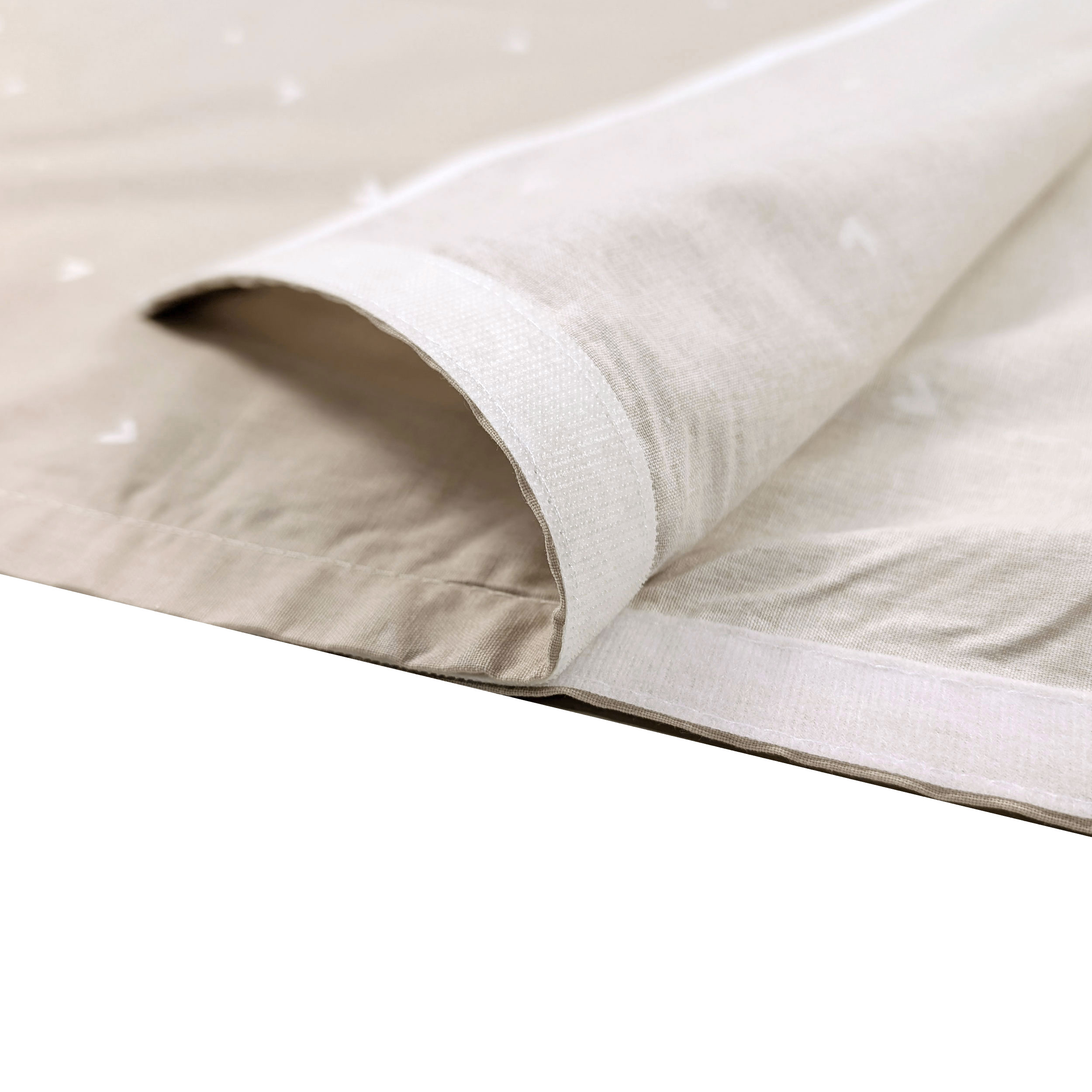 Summer Sleeping Bag Hearts Background Beige Image