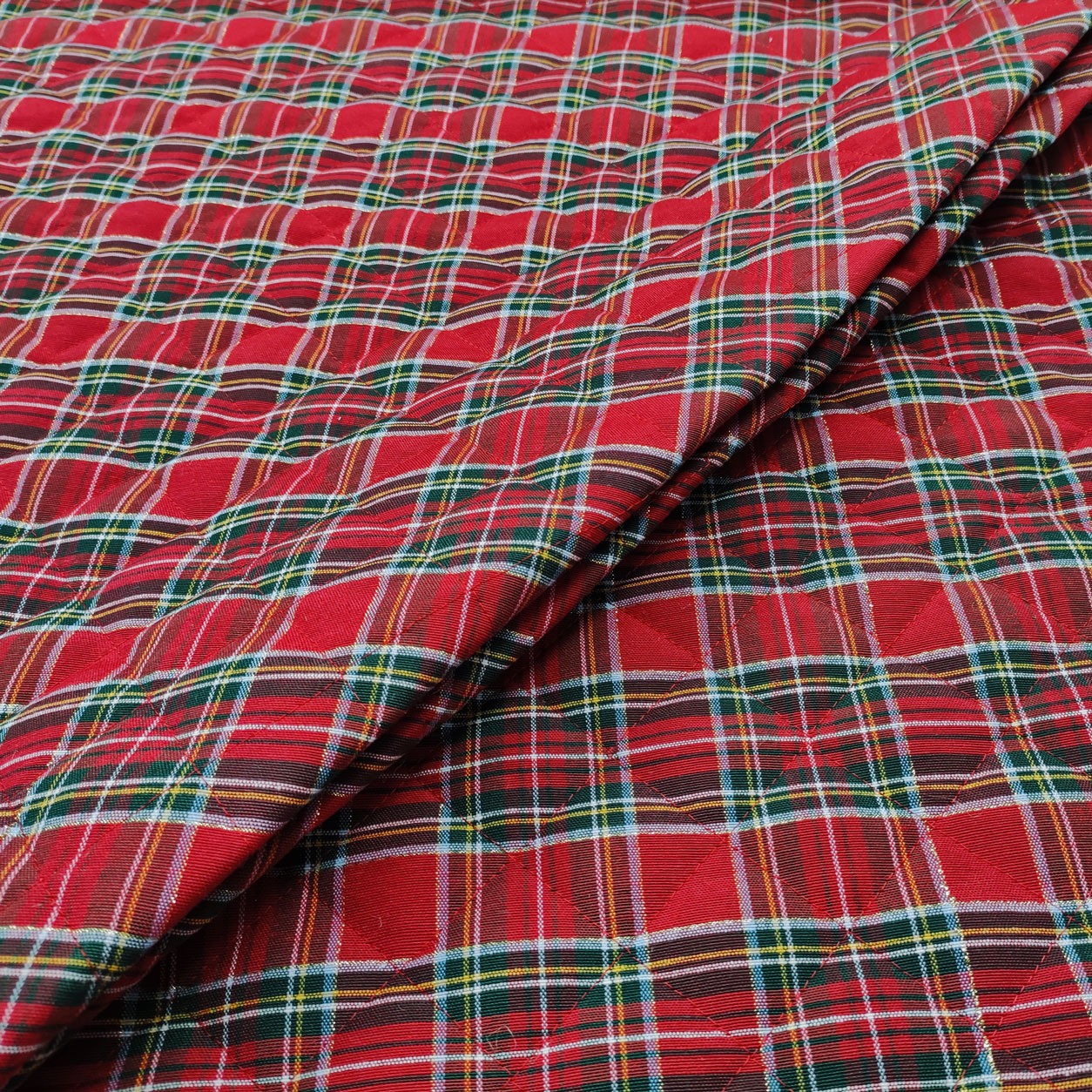 Tessuto Lurex Scozzese Trapuntato Image