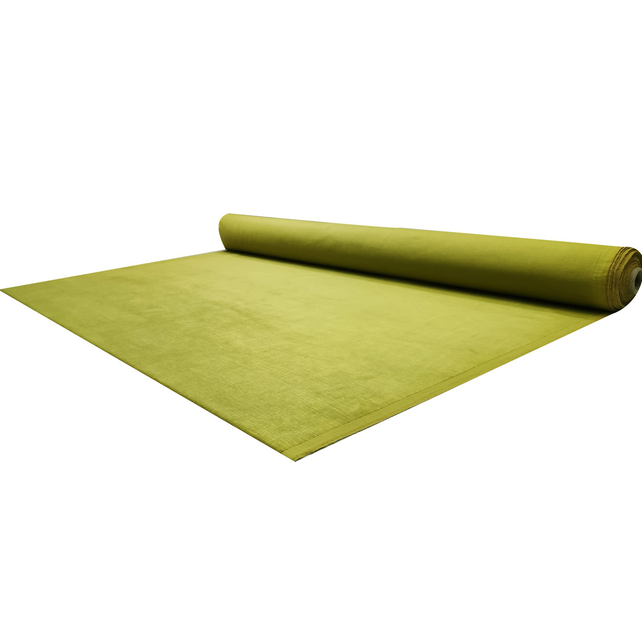Tissu d'ameublement Lin naturel Vert acide