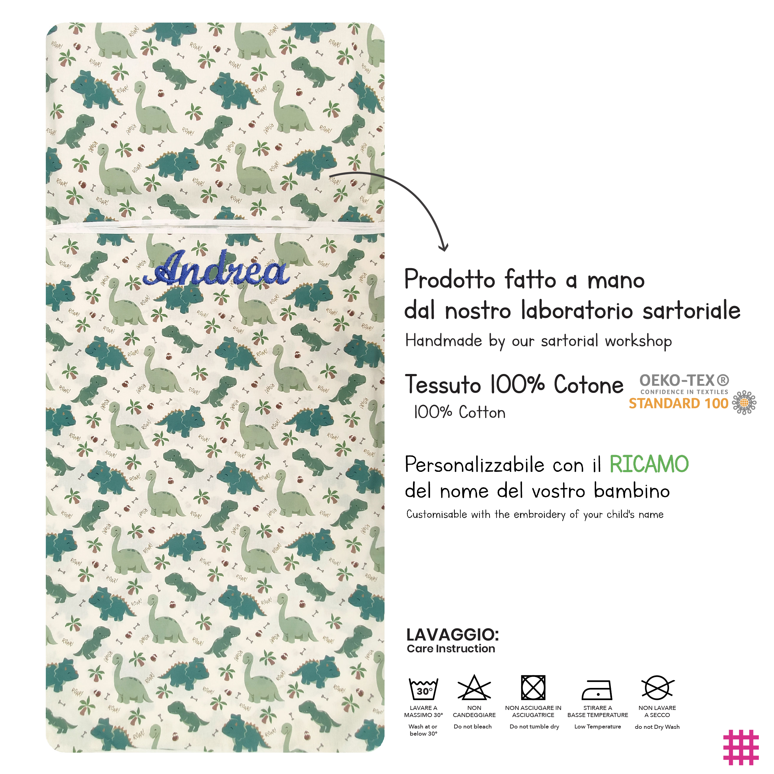 Sac de couchage d'été Turquoise à pois Image