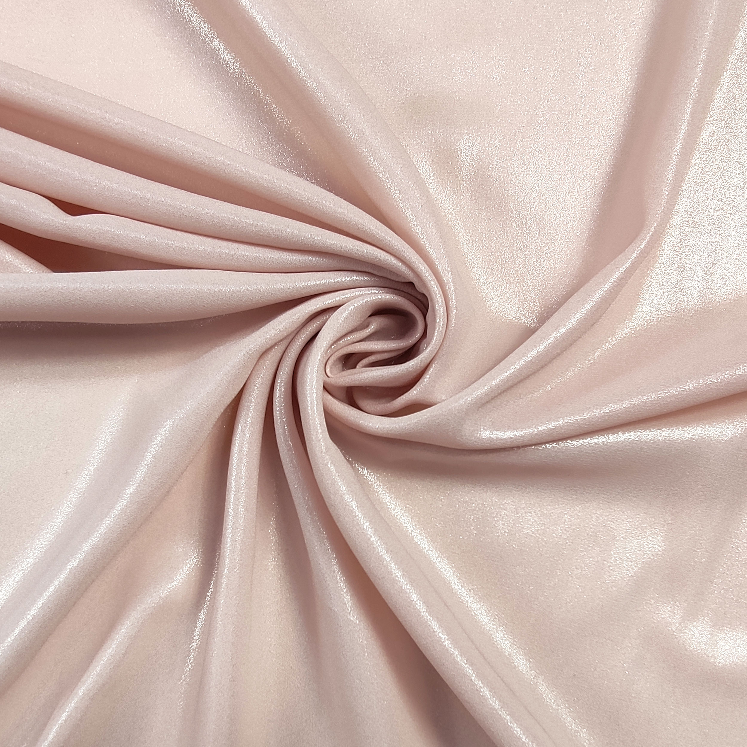 Georgette laminée rose