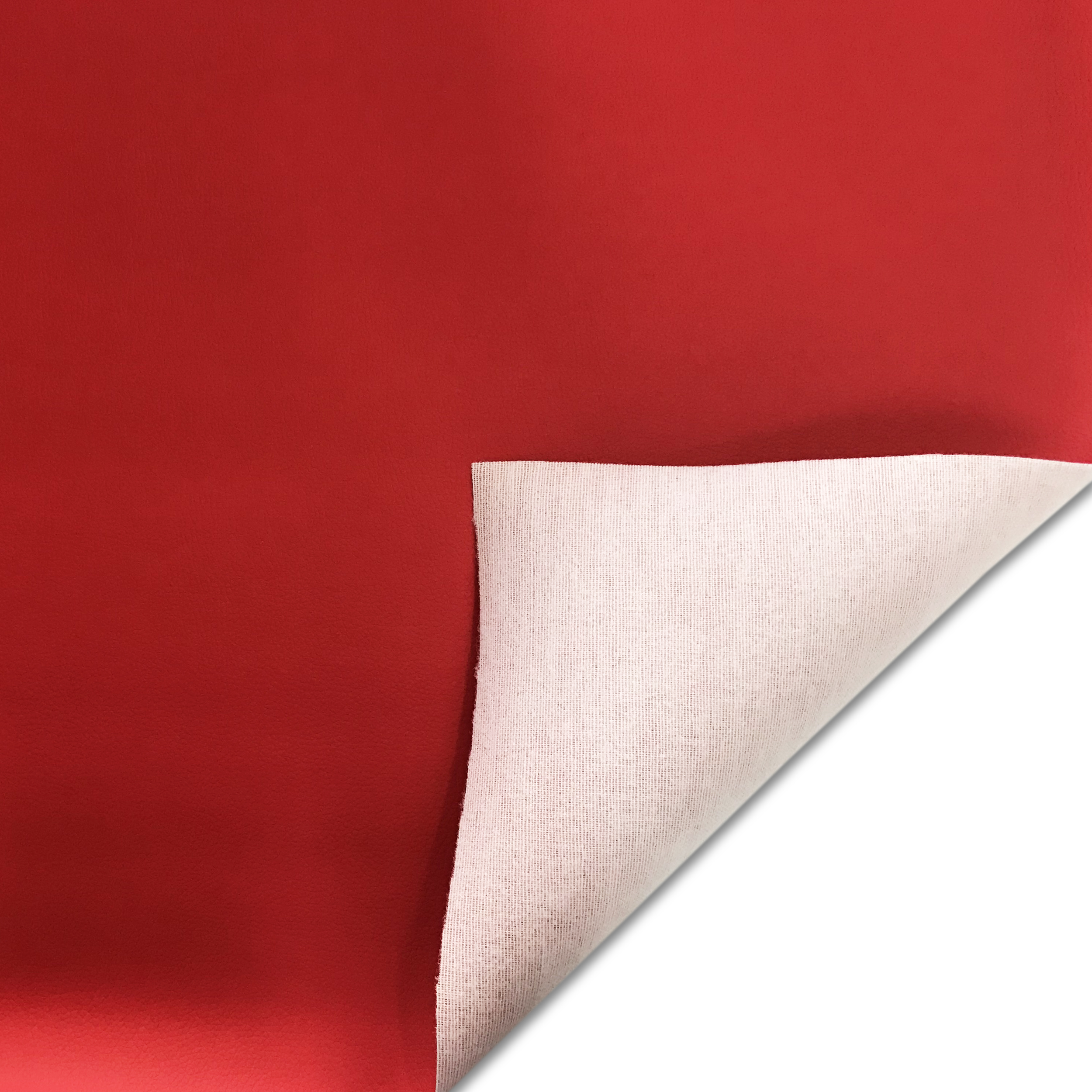 Faux cuir découpé Poids moyen Lux Rouge 100x140 cm Image
