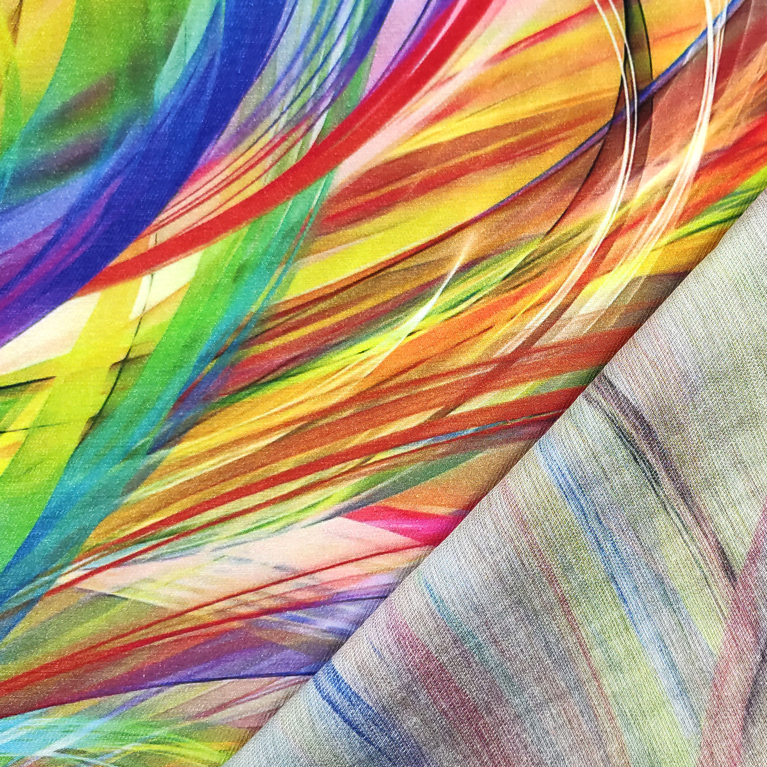 Mezcla de viscosa Abstract Rainbow Fantasy