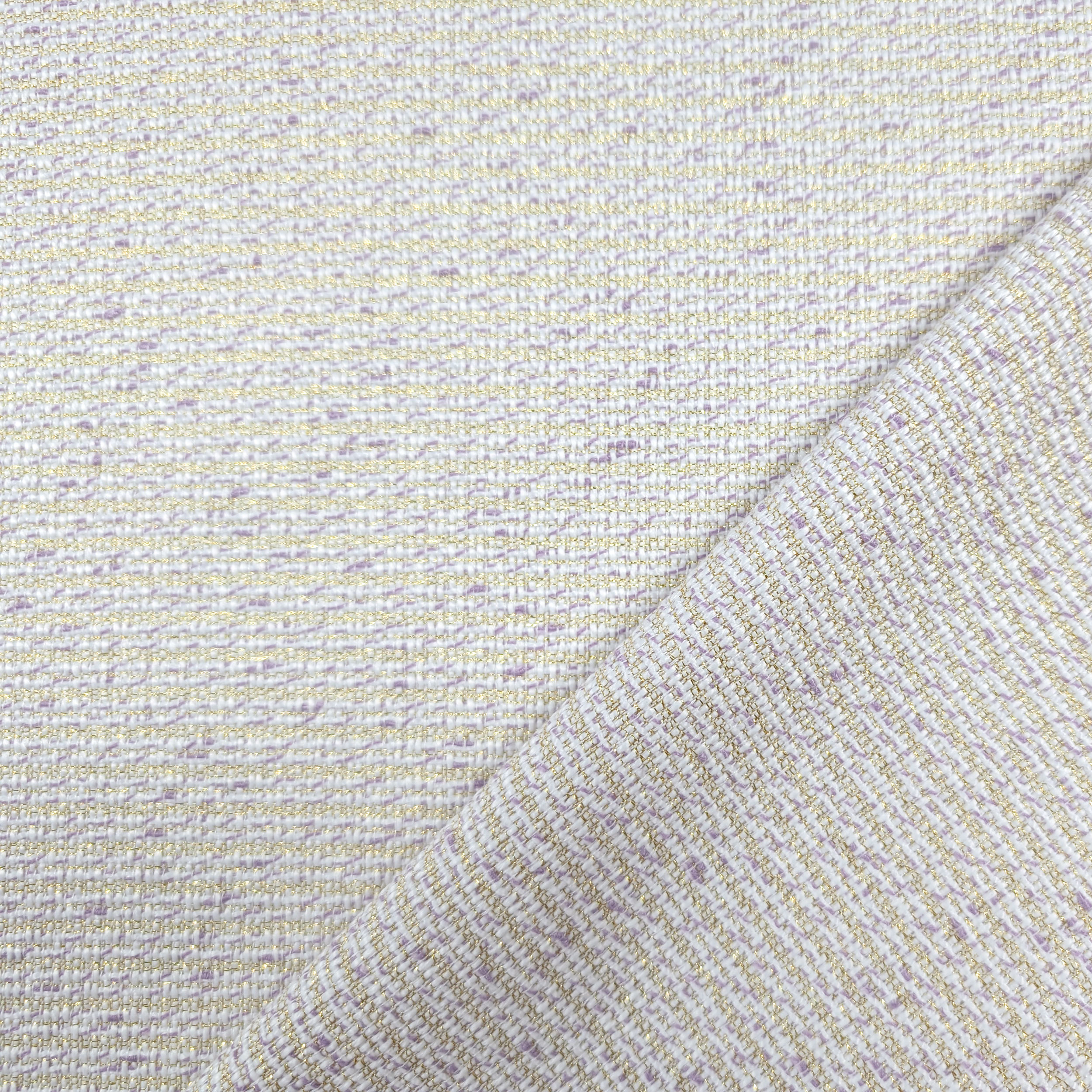 Lilac and White Lurex Tweed Image