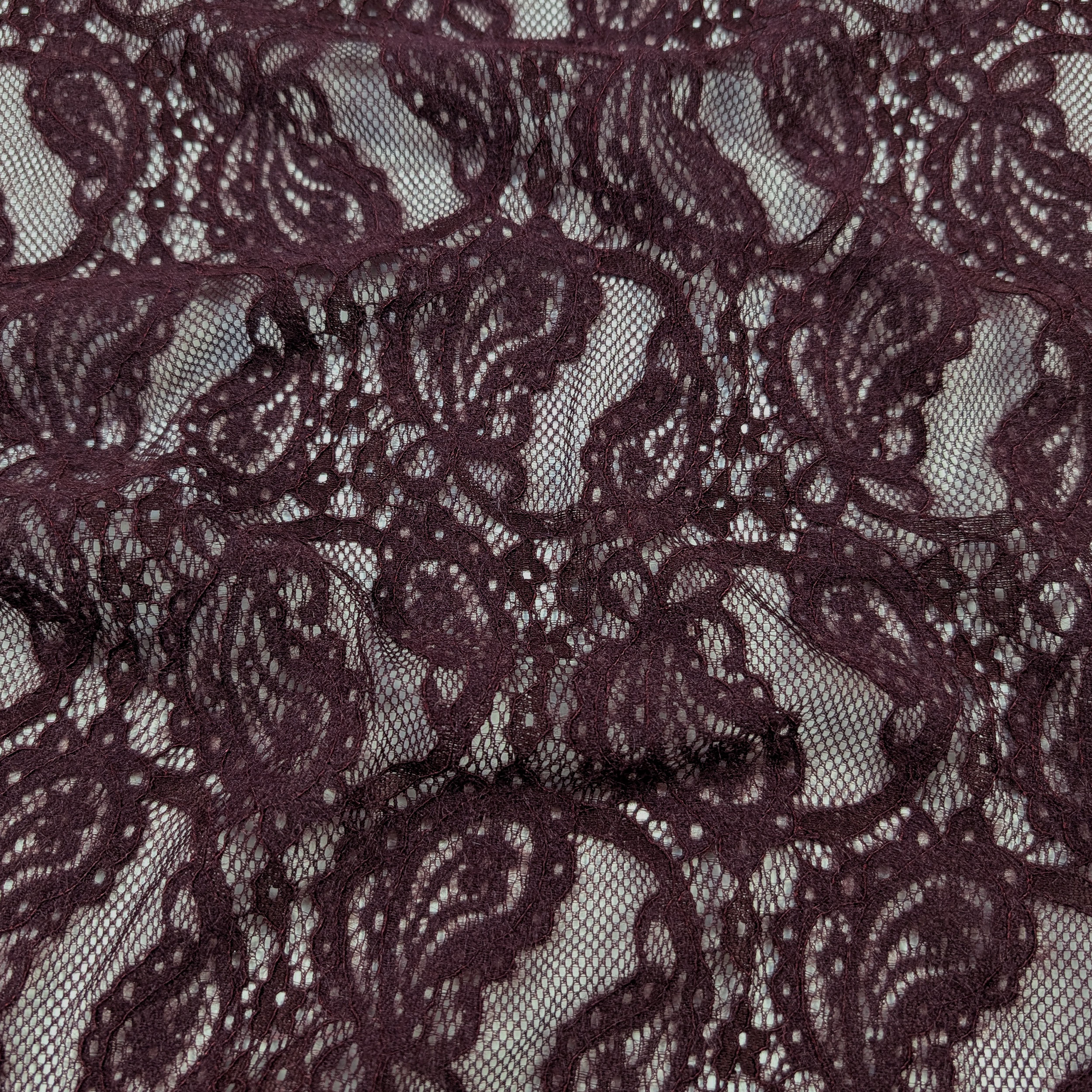 Bi-elastic Double Edge Lace Bordeaux Image