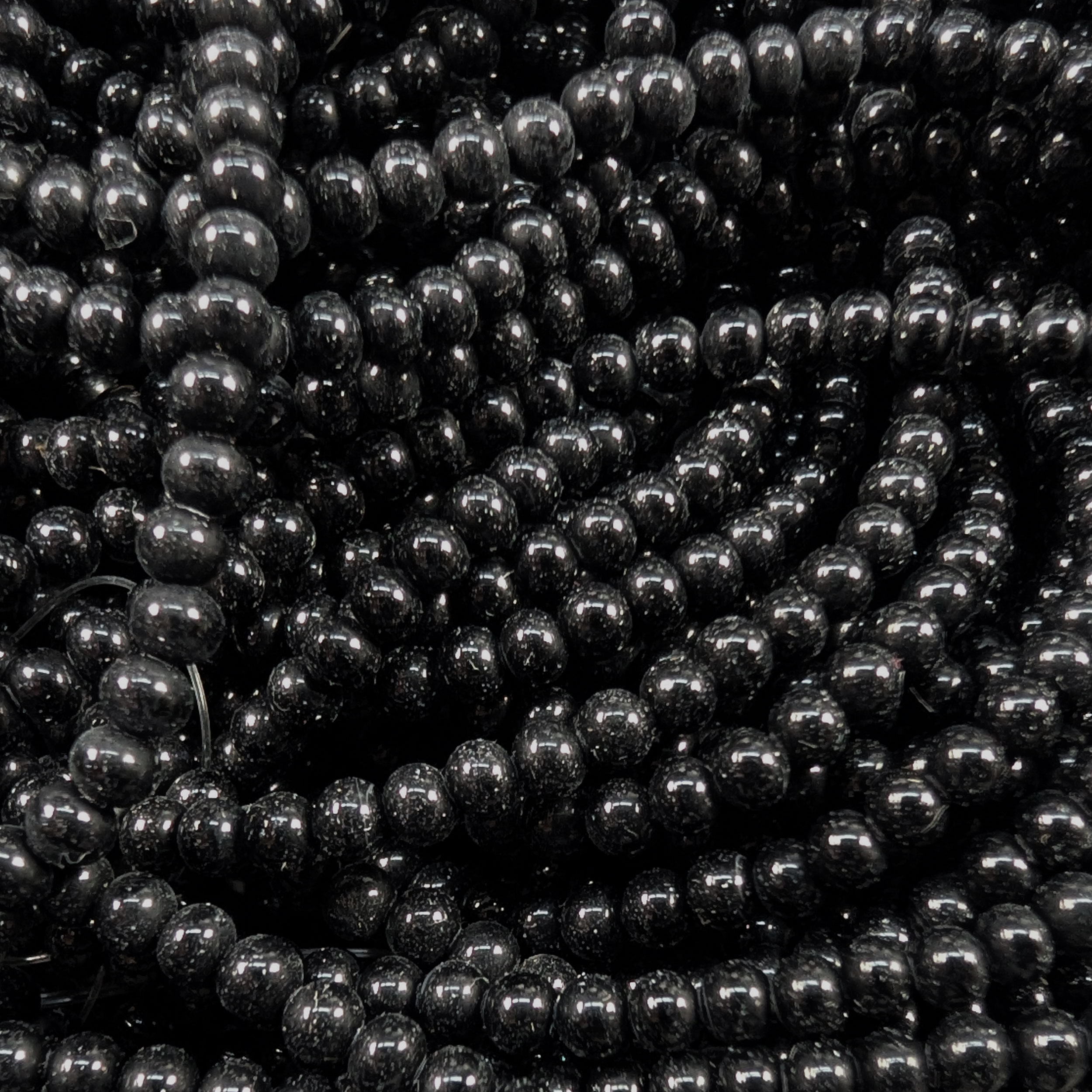 Cordon de perles noires Ø 0,4 cm Image