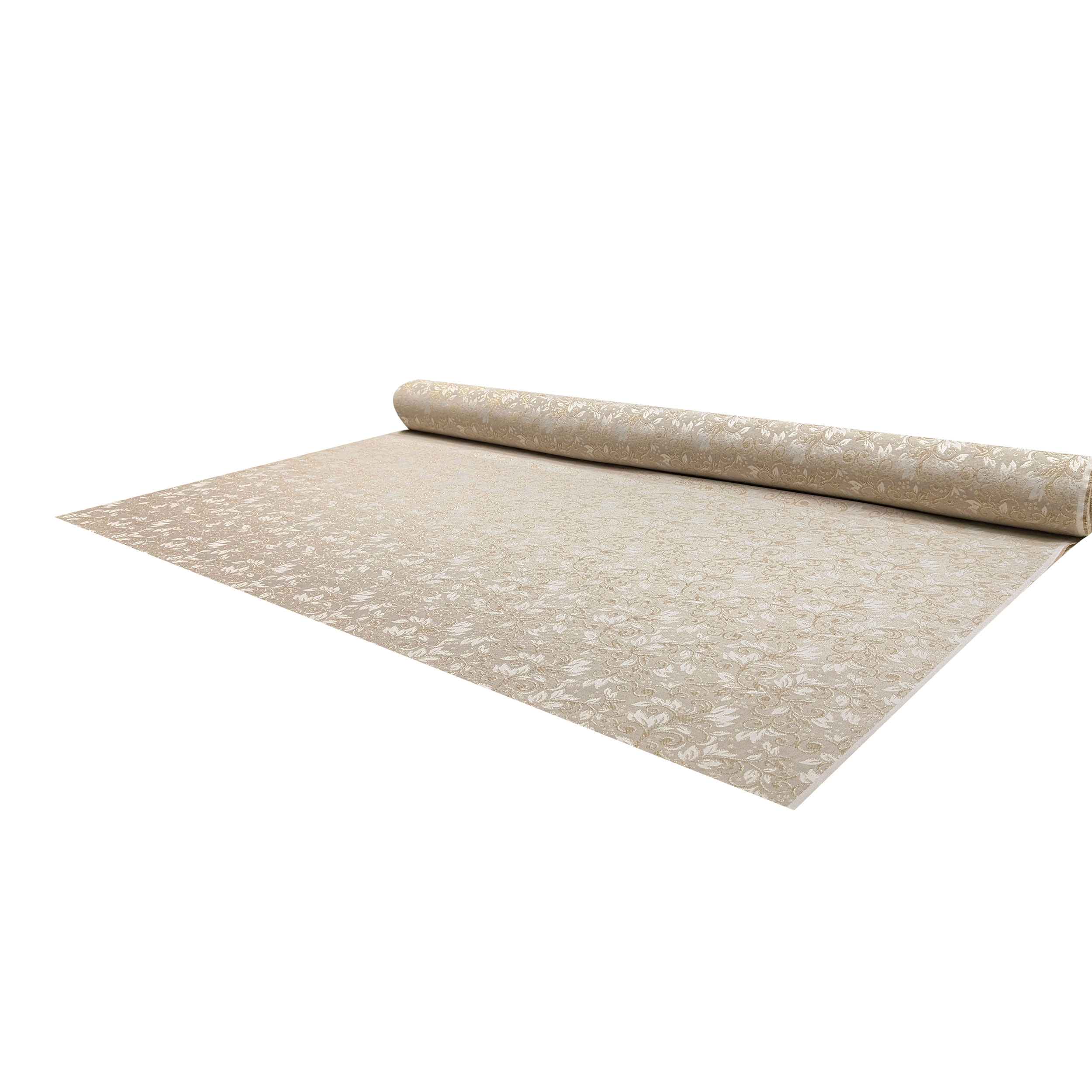 Jacquard Damask Beige Gold Lurex H 280 cm Image