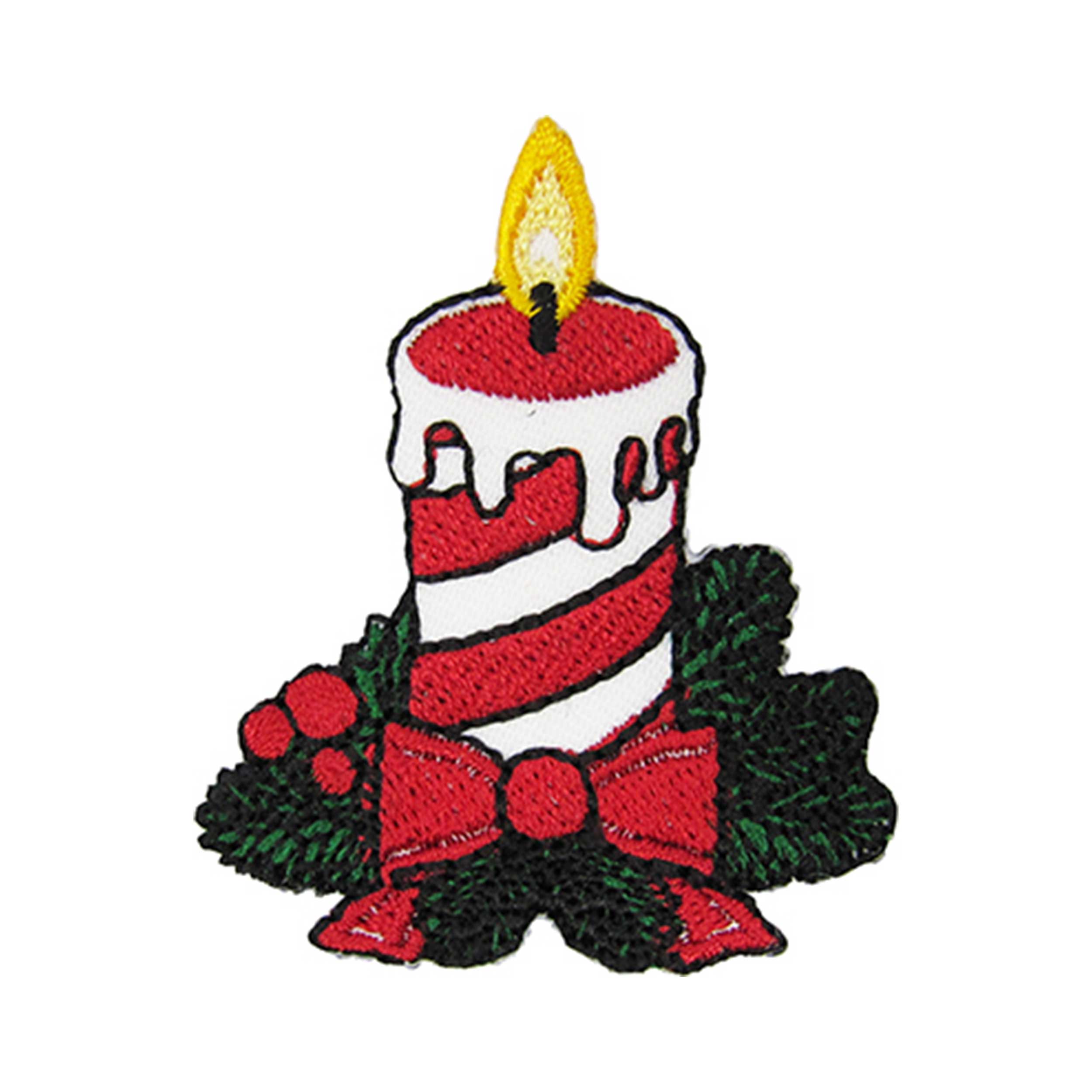 Heat-Adhesive Christmas Candle Application Image