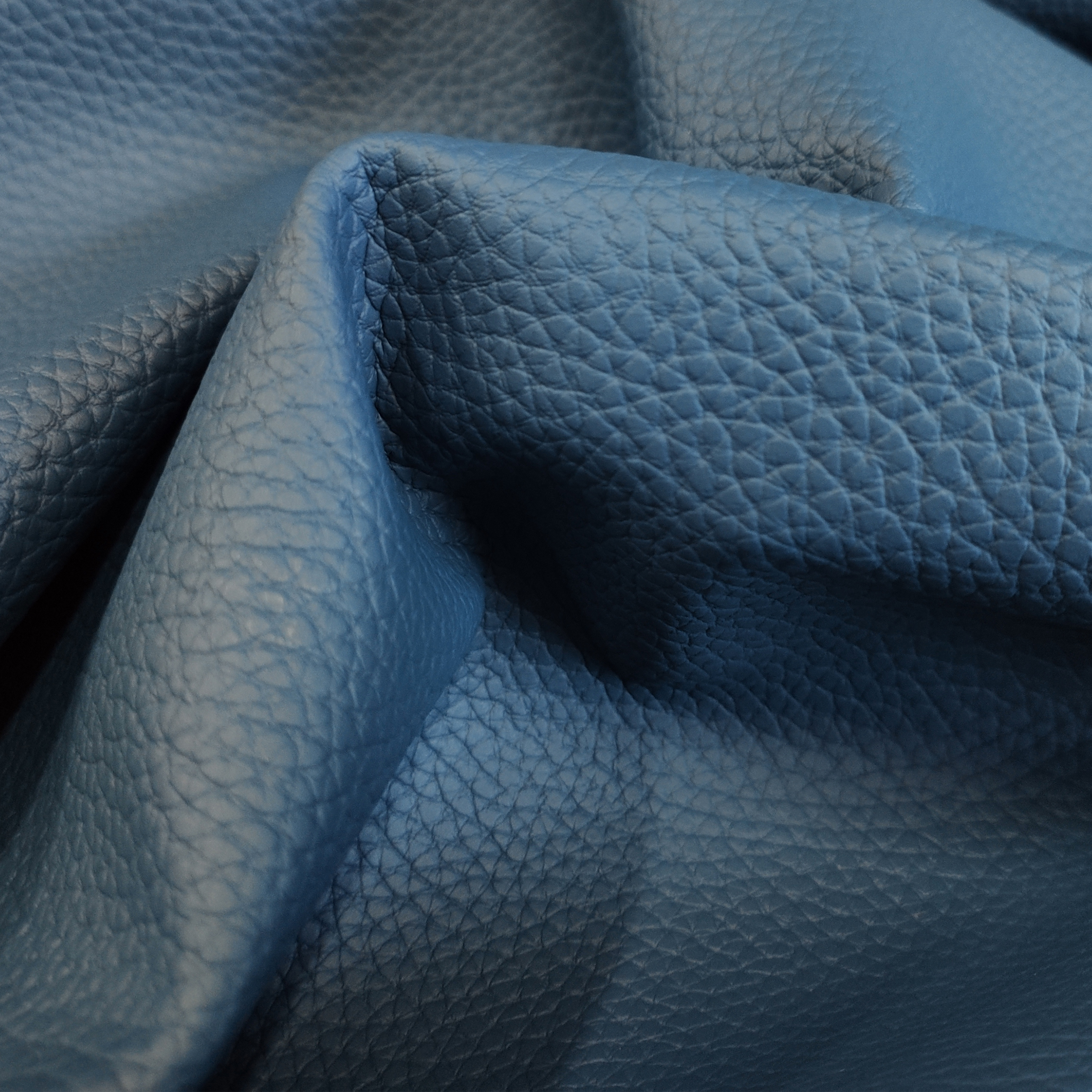 Découpe Faux cuir imperméable Bleu 150x140 cm Image