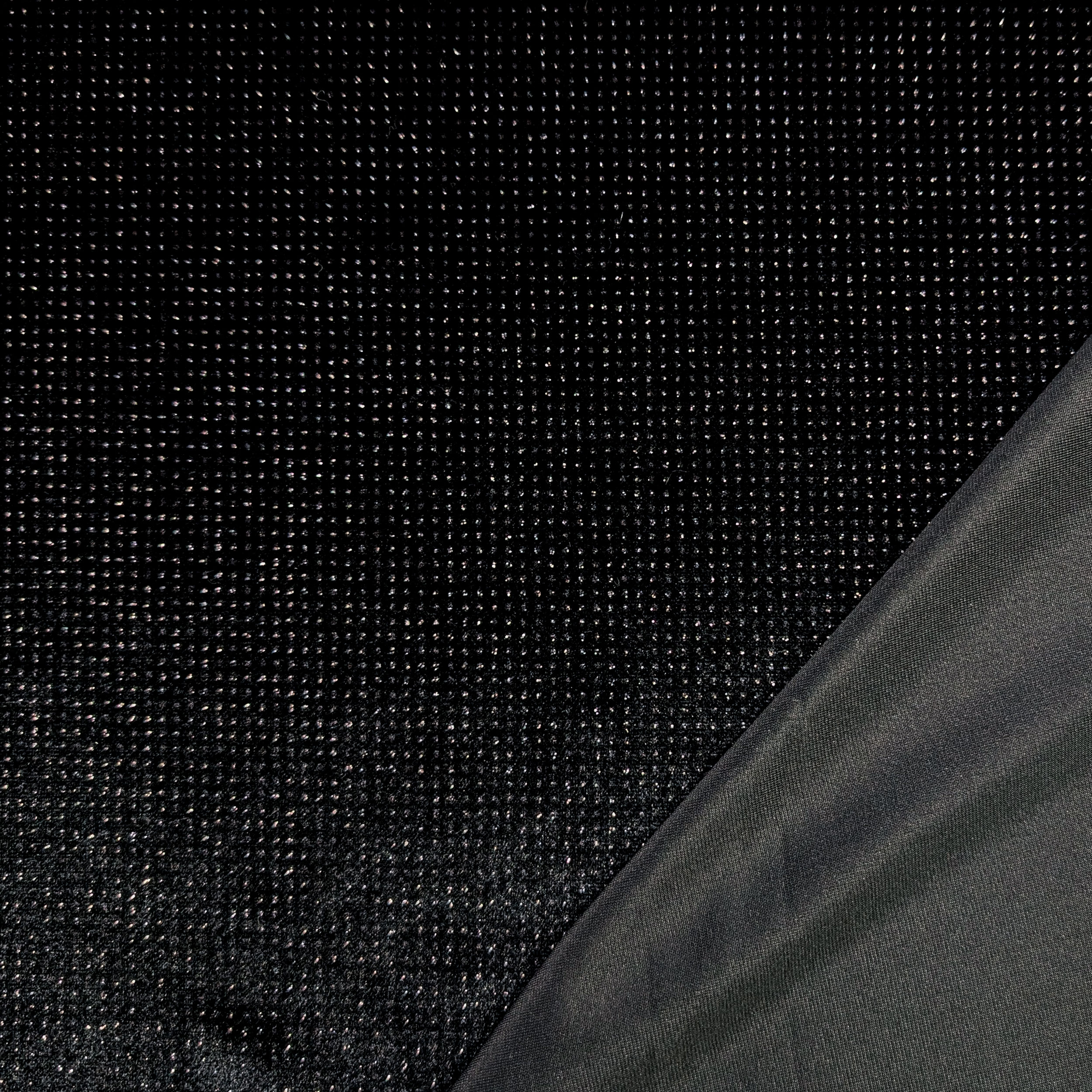 Black Velveteen with Silver Rhinestones Image