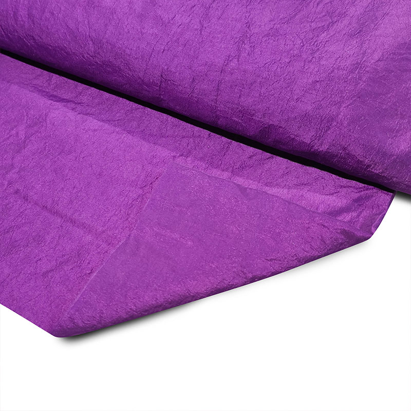 Découpe de taffetas froissé violet 100x150cm Image