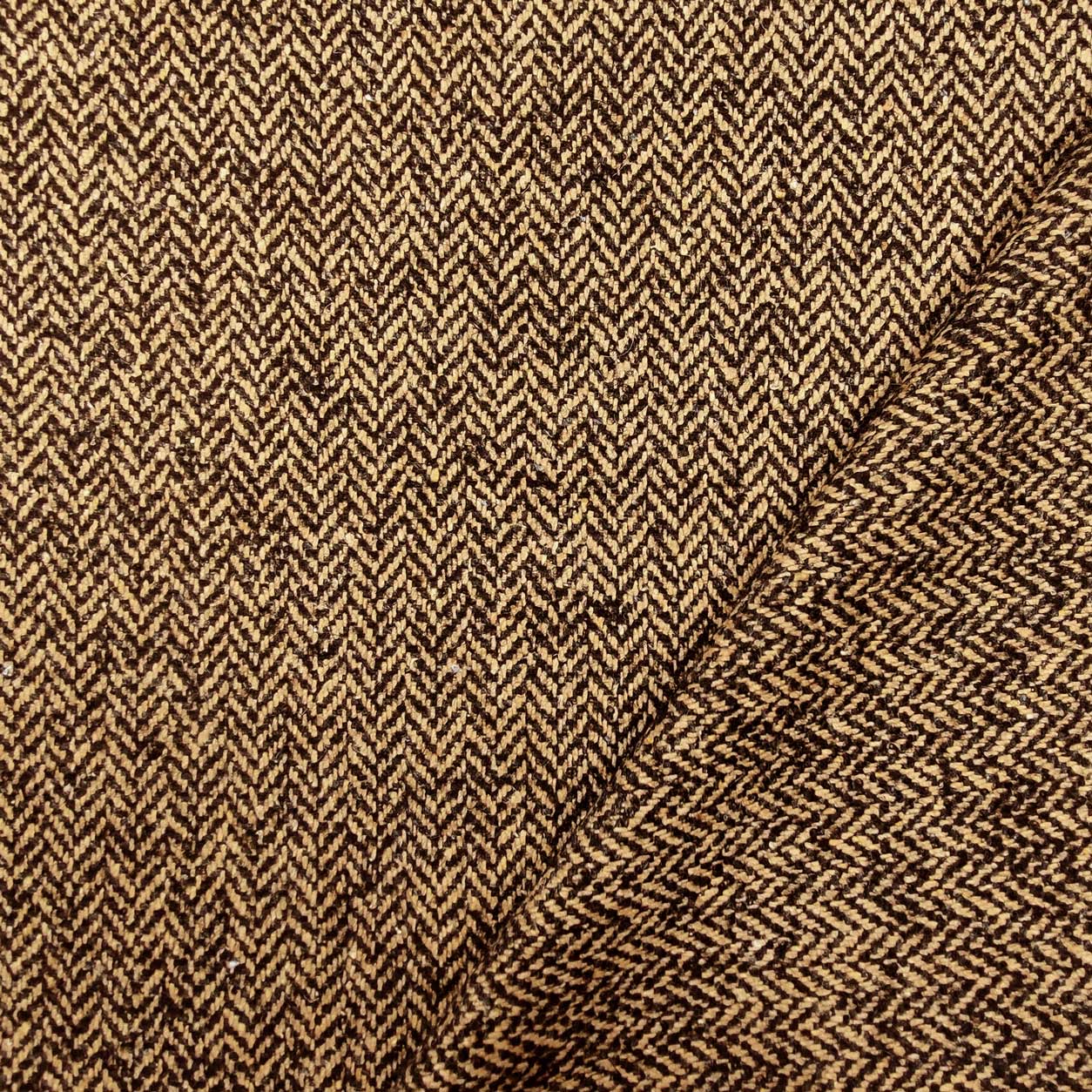 Manteau Camel à chevrons noirs Image