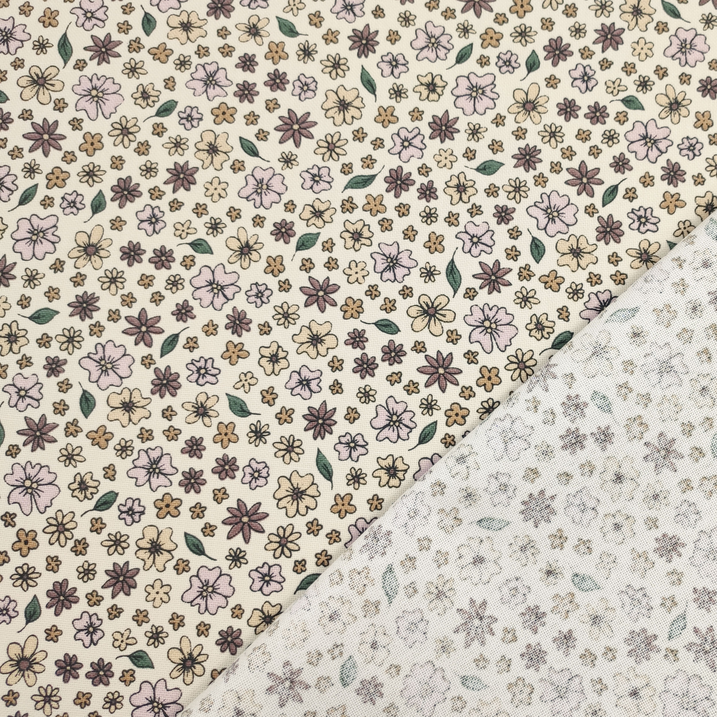 Ausschneiden Panama Stoff Blume Hintergrund Creme 50x140 cm