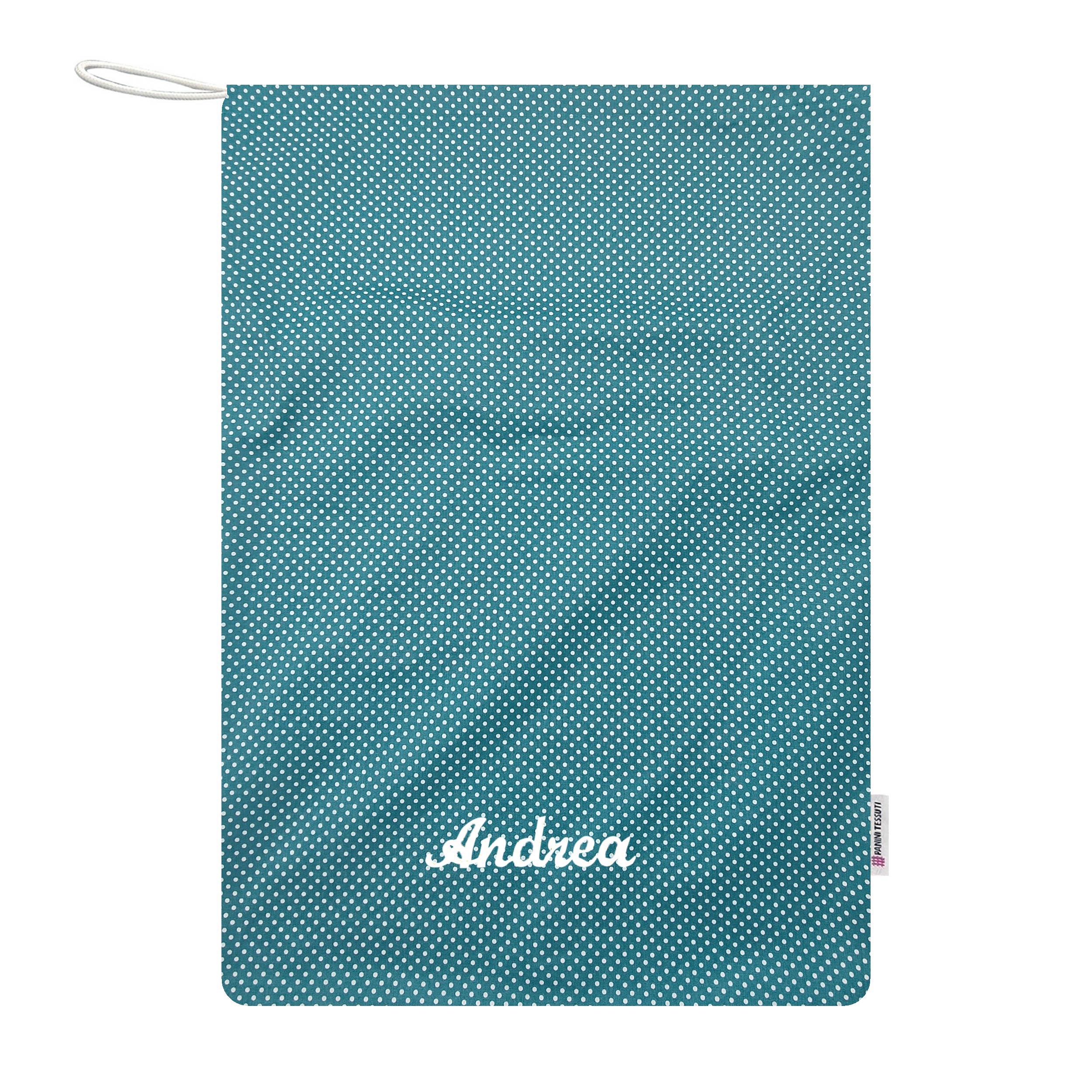 Sac de puériculture turquoise à pois