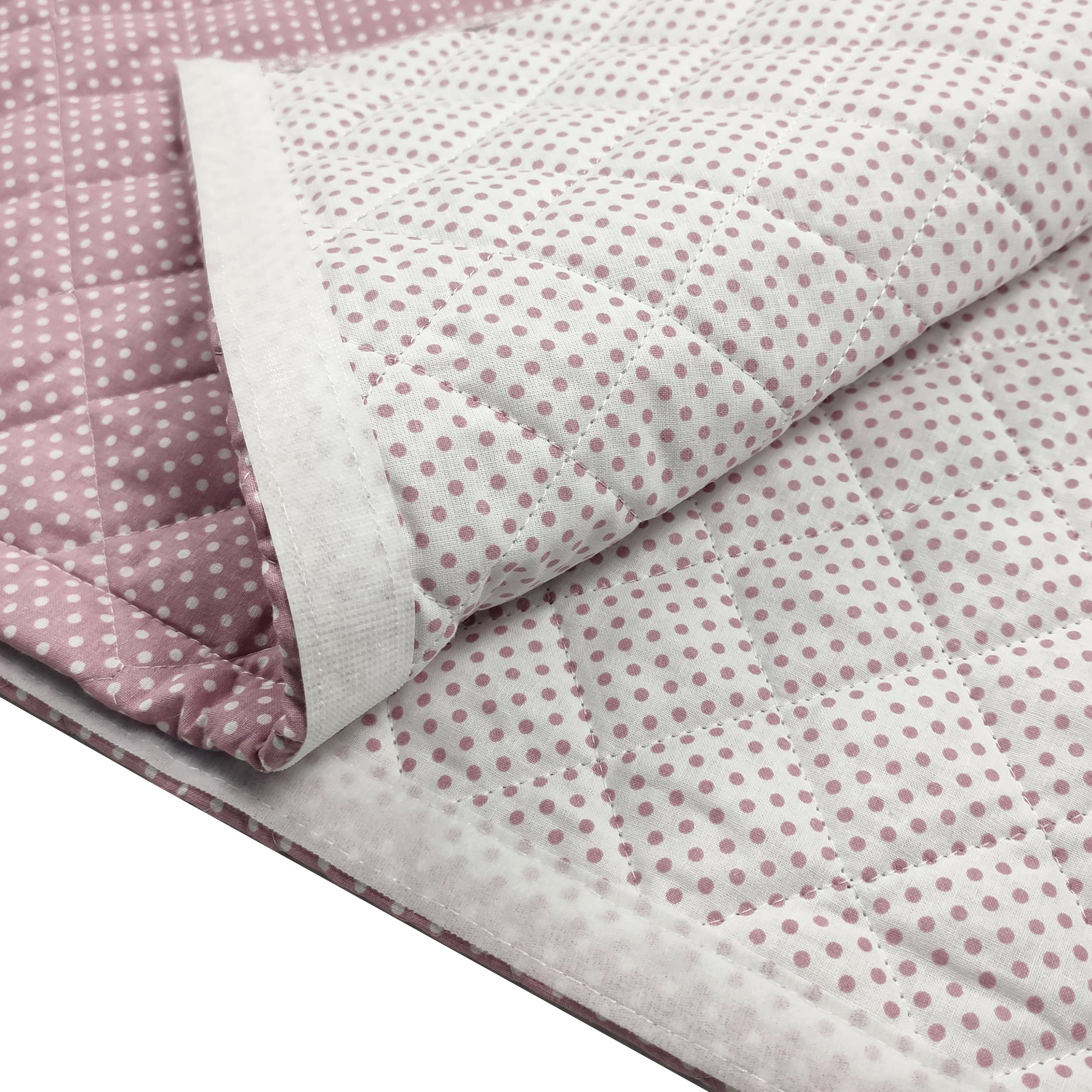 Sac de couchage rose antique à pois