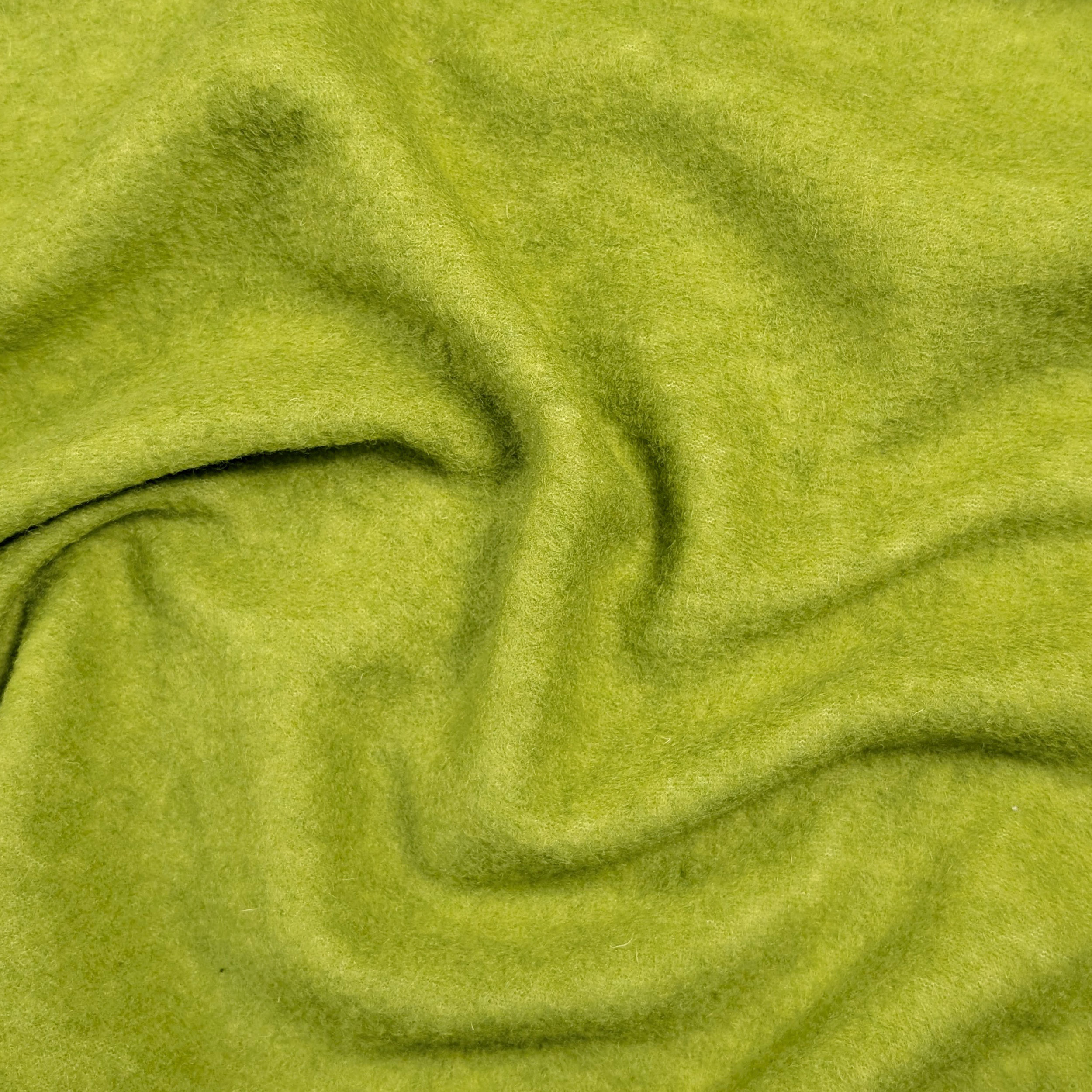 Acid Green Dyed Mixed Wool Coat Image