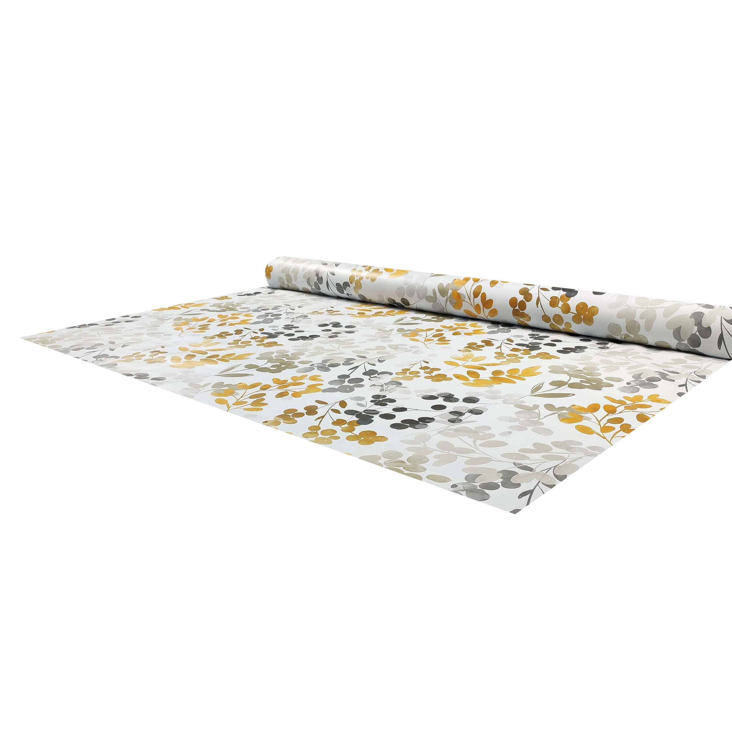 Fabric for Plasticized Tablecloth Watercolour Leaves