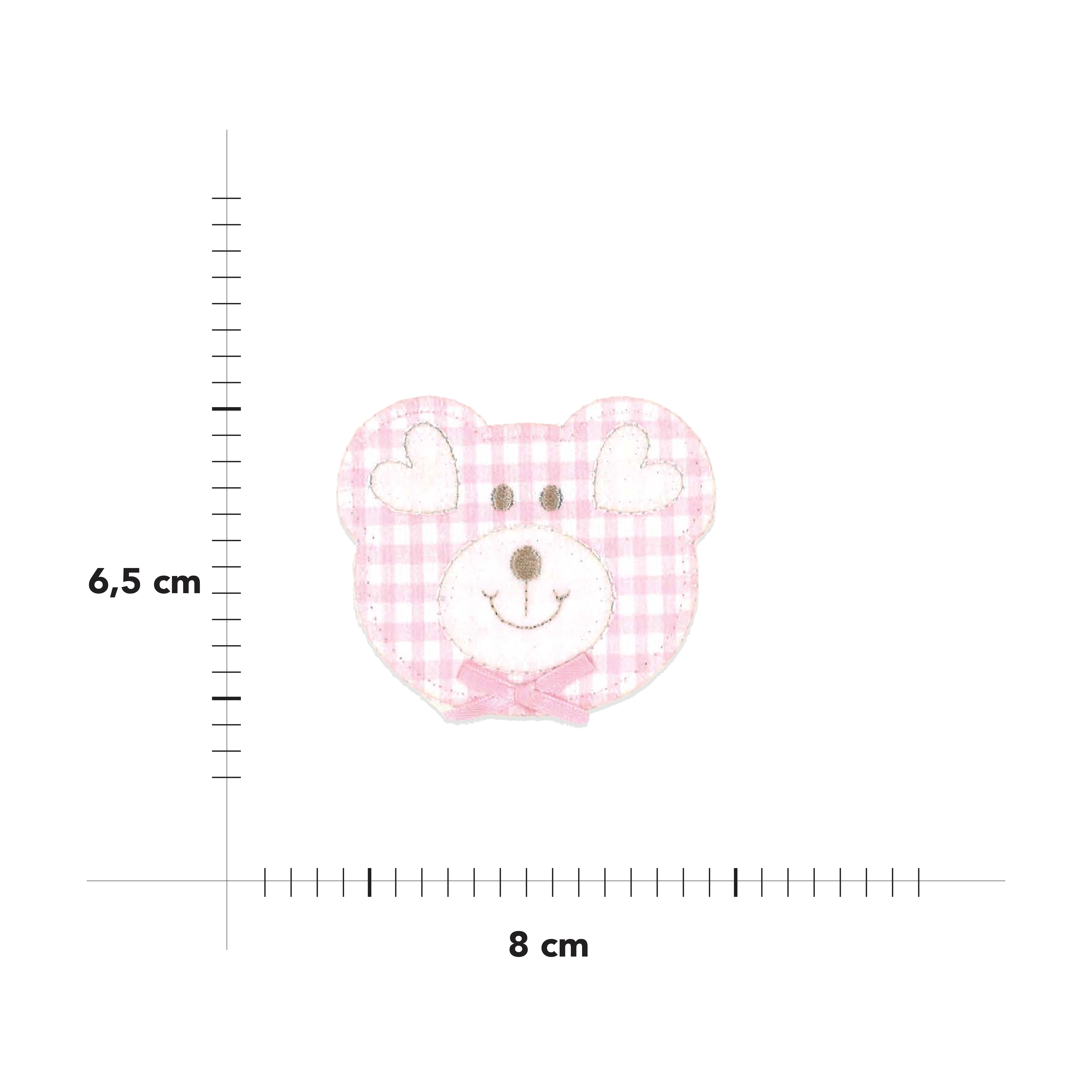 Thermoadhesive application Bear with bow Image